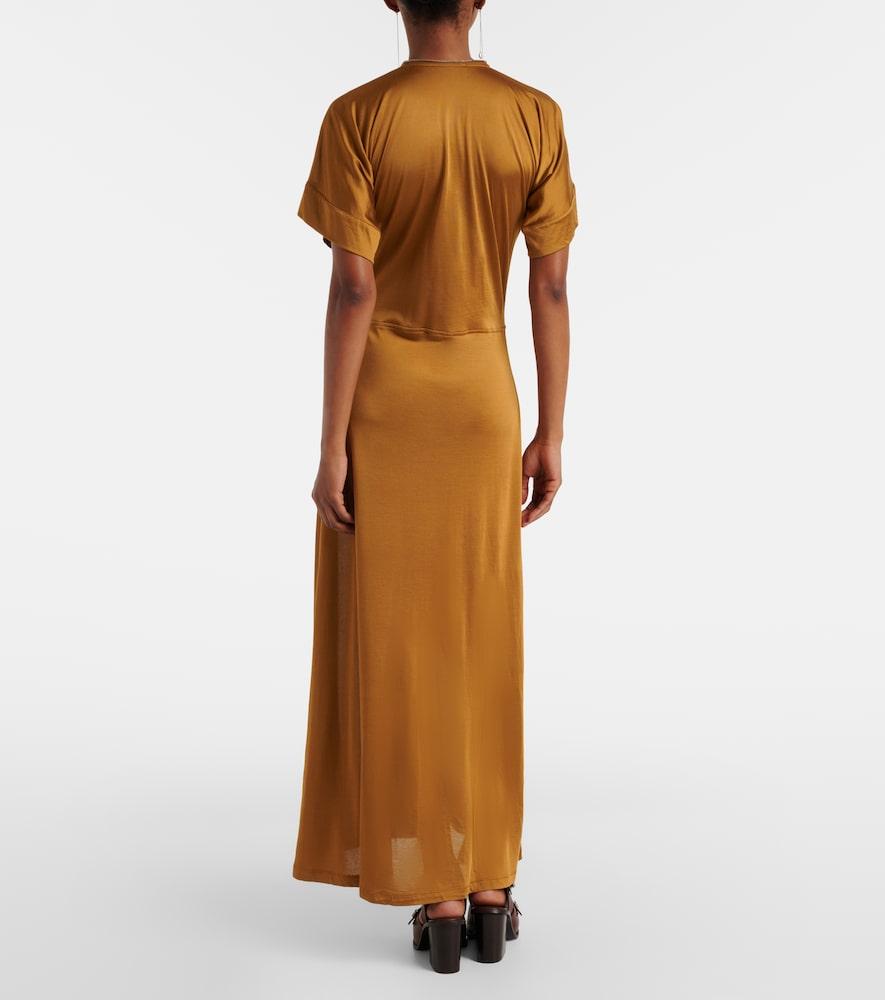 lemaire jersey dress Maxi in Natural date_updated_processed