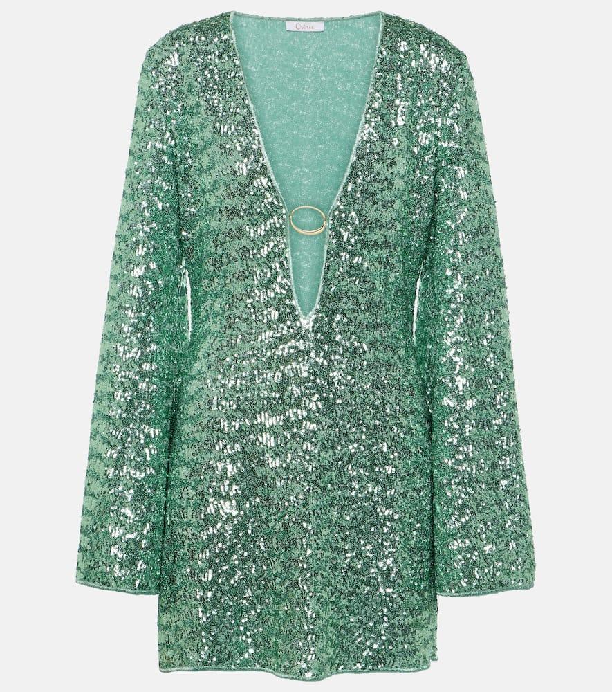 Osree Lumiere O Sequined Beach Dress in Green | Lyst Osree Lumiere O Sequined Beach Dress in Green | Lyst