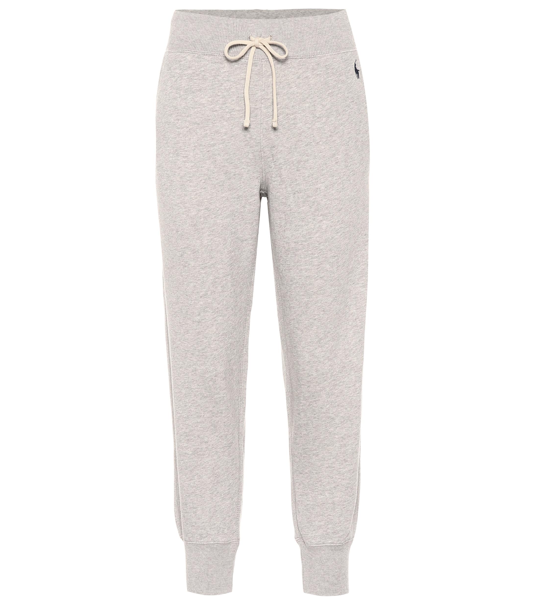 Polo Ralph Lauren Cotton-blend Trackpants in Grey (Gray) - Lyst