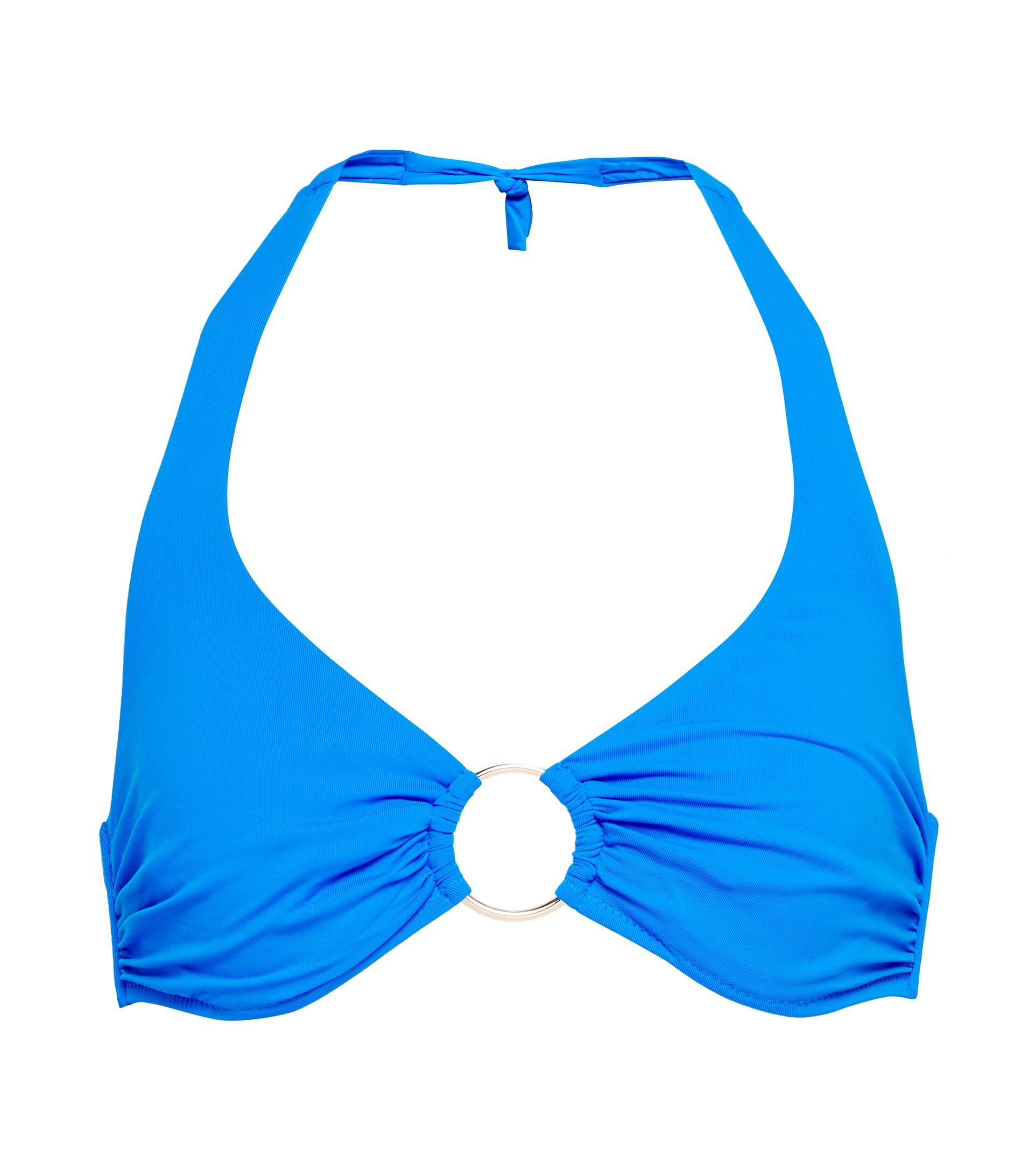 Melissa Odabash Brussels Halterneck Bikini Top in Blue | Lyst