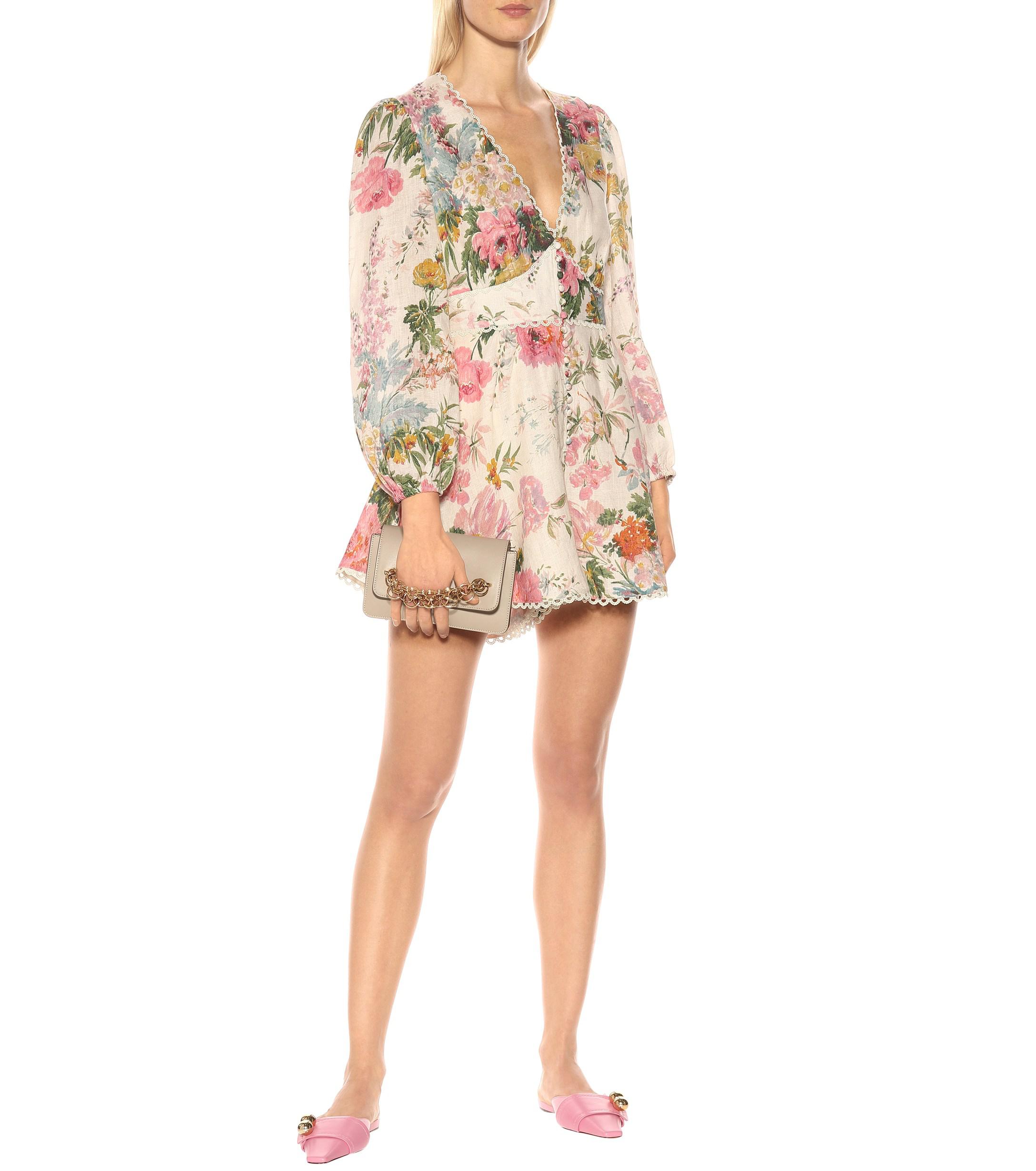 Zimmermann linen playsuit Clearance