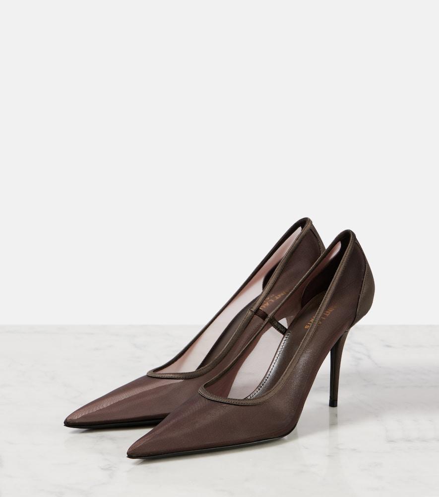 Saint Laurent Norma 90 Pumps in Brown Lyst
