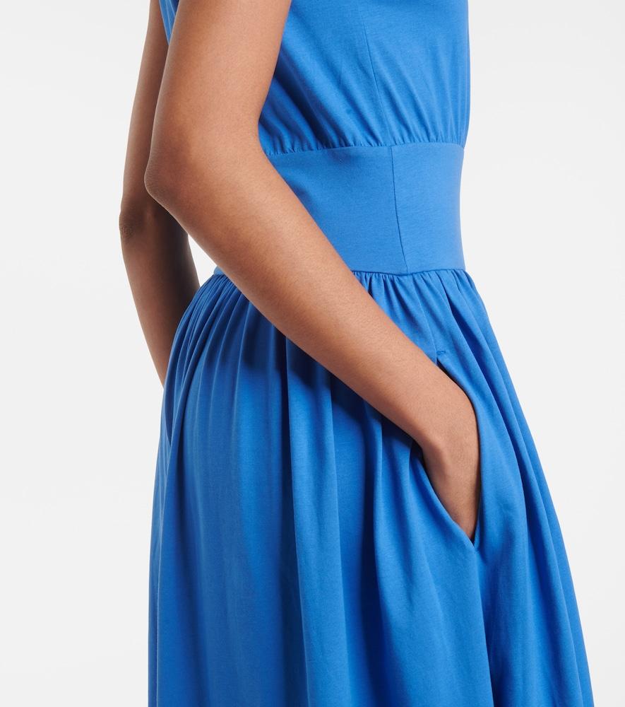 boden alice jersey dress Bow Back Jersey Dress-Salt Blue/ Ivory Stripe main image 0