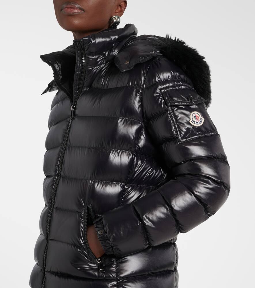 Moncler Badyf Shearling-Trimmed Down Jacket in Black | Lyst