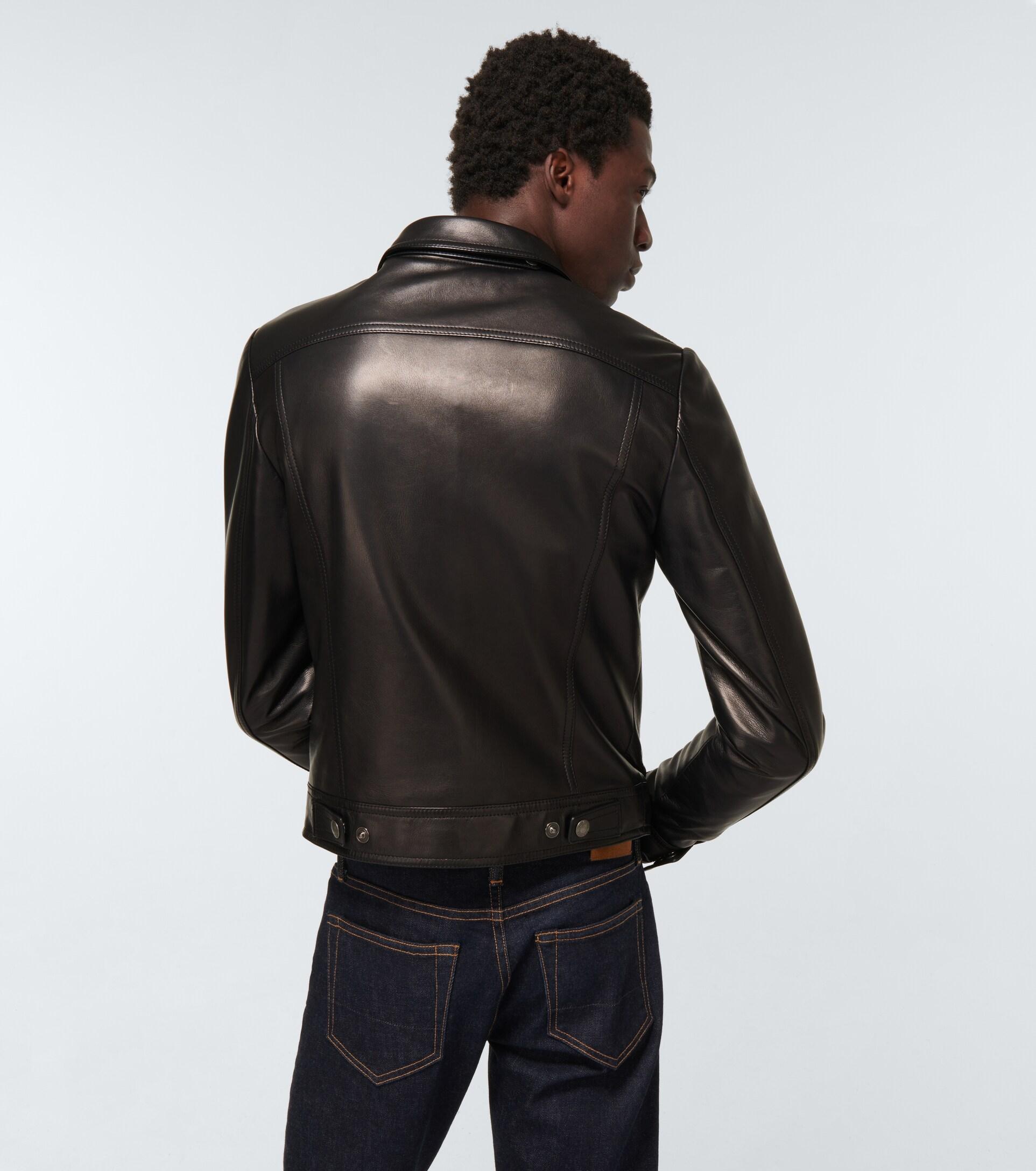 Tom Ford Leather Jacket in Black Men | Lyst