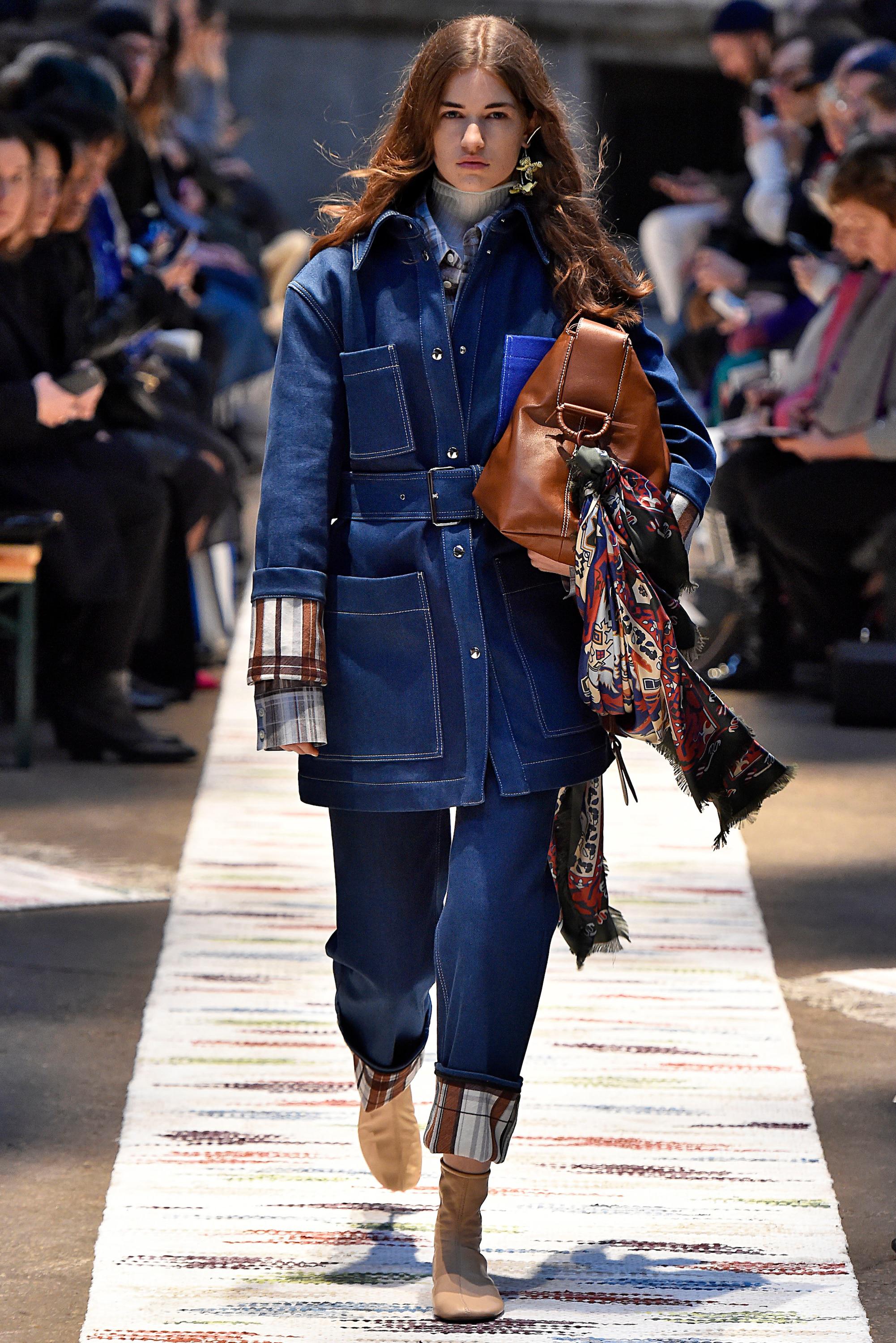 Acne Studios Belted Denim Jacket in 