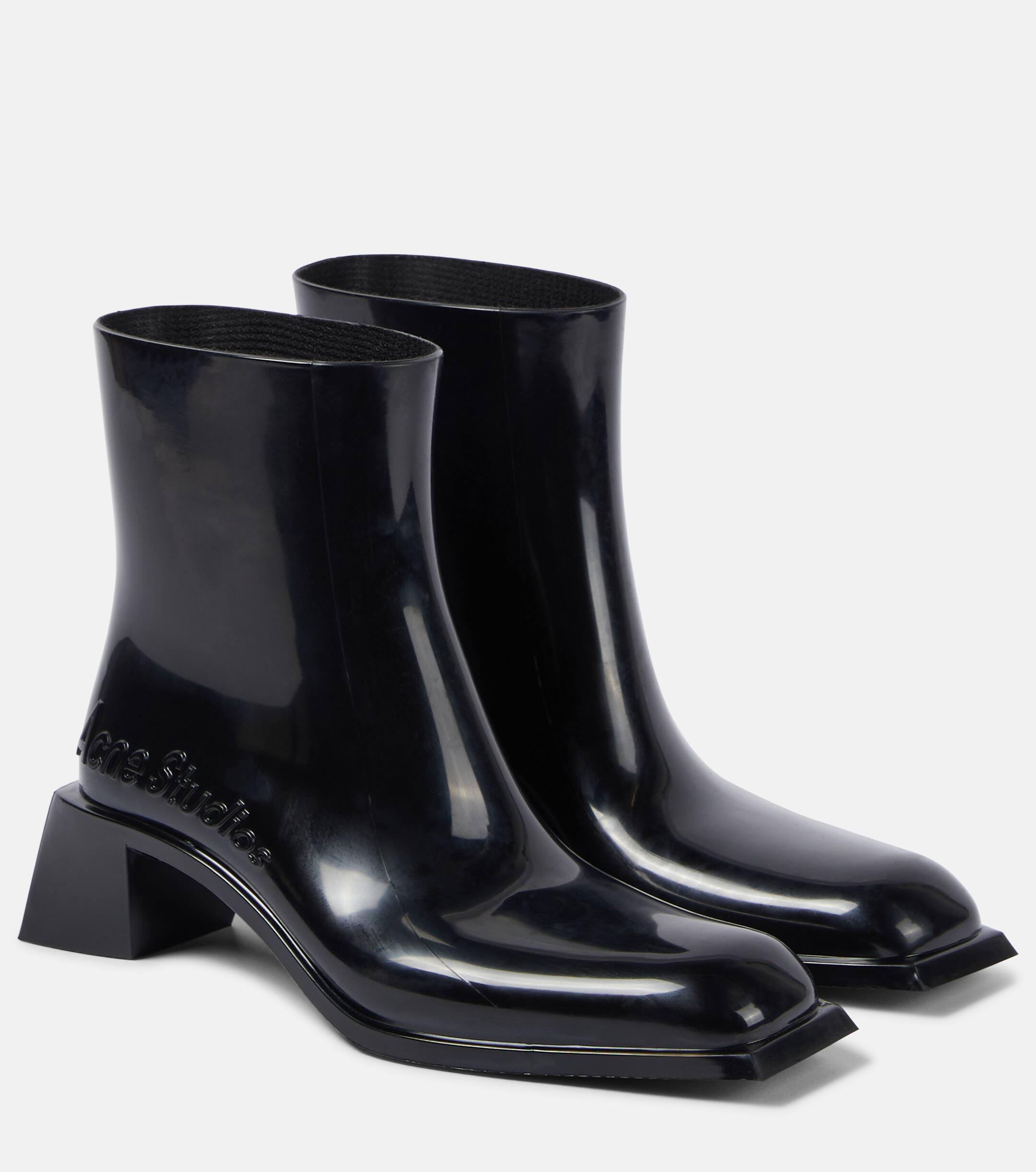 Acne Studios Soap Logo Ankle Boots in Black Lyst UK