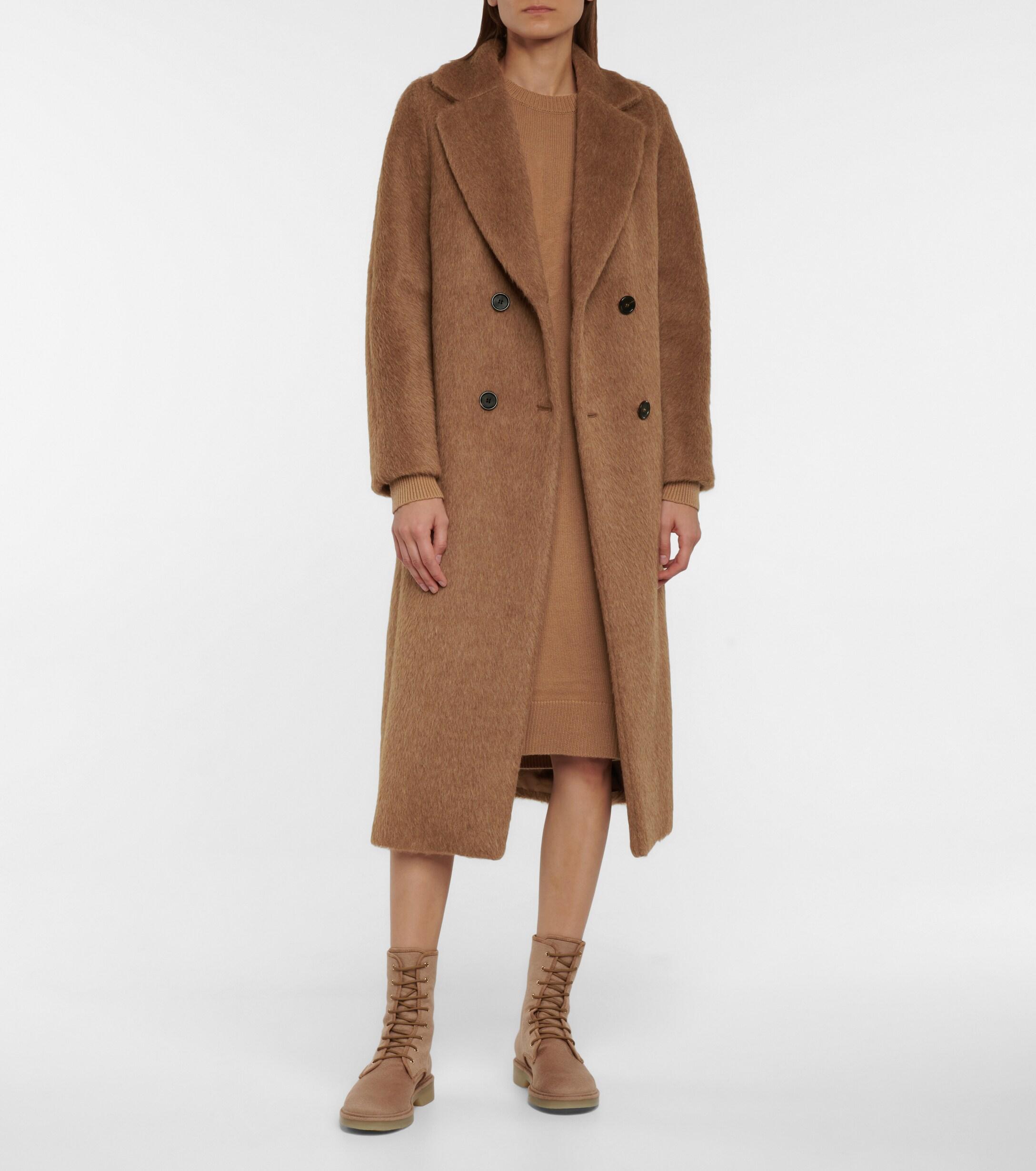 Max Mara Torbole Alpaca, Wool And Cashmere Coat in Brown | Lyst Australia