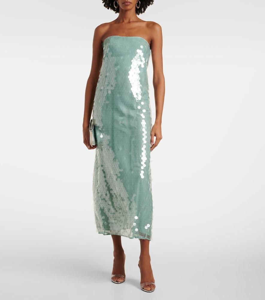 black dress with silver beading STAUD, Tommy Beaded Bag in Divers main image 1