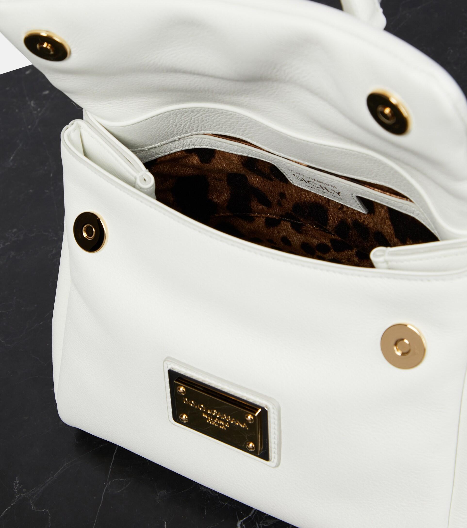 Dolce & Gabbana, Bags, Dolce Gabbana White Leather Mini Shoulder Bag