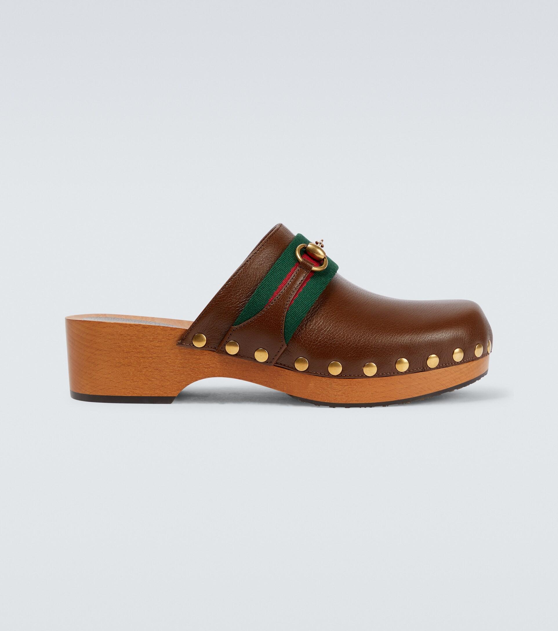 horsebit clogs