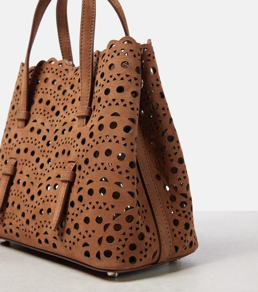 Alaïa Mina 20 Vienne Wave Leather Tote Bag in Brown | Lyst
