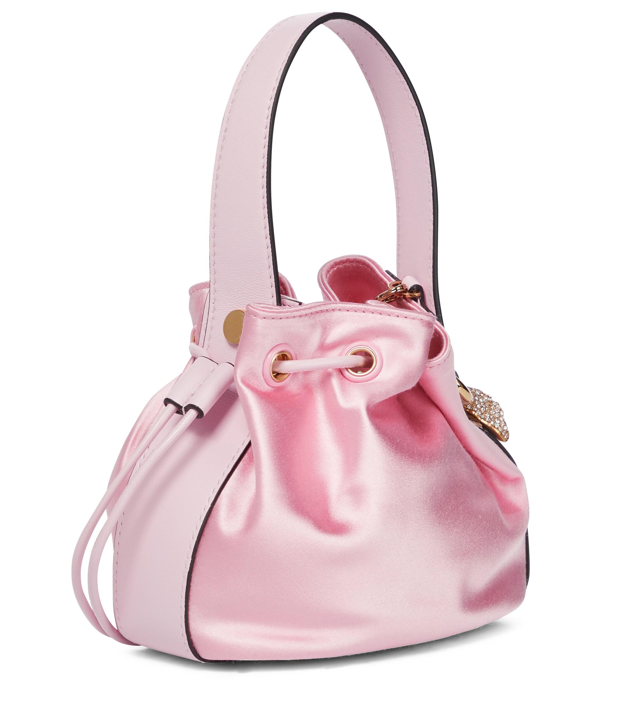 Silk crossbody bag Versace Pink in Silk - 27460443