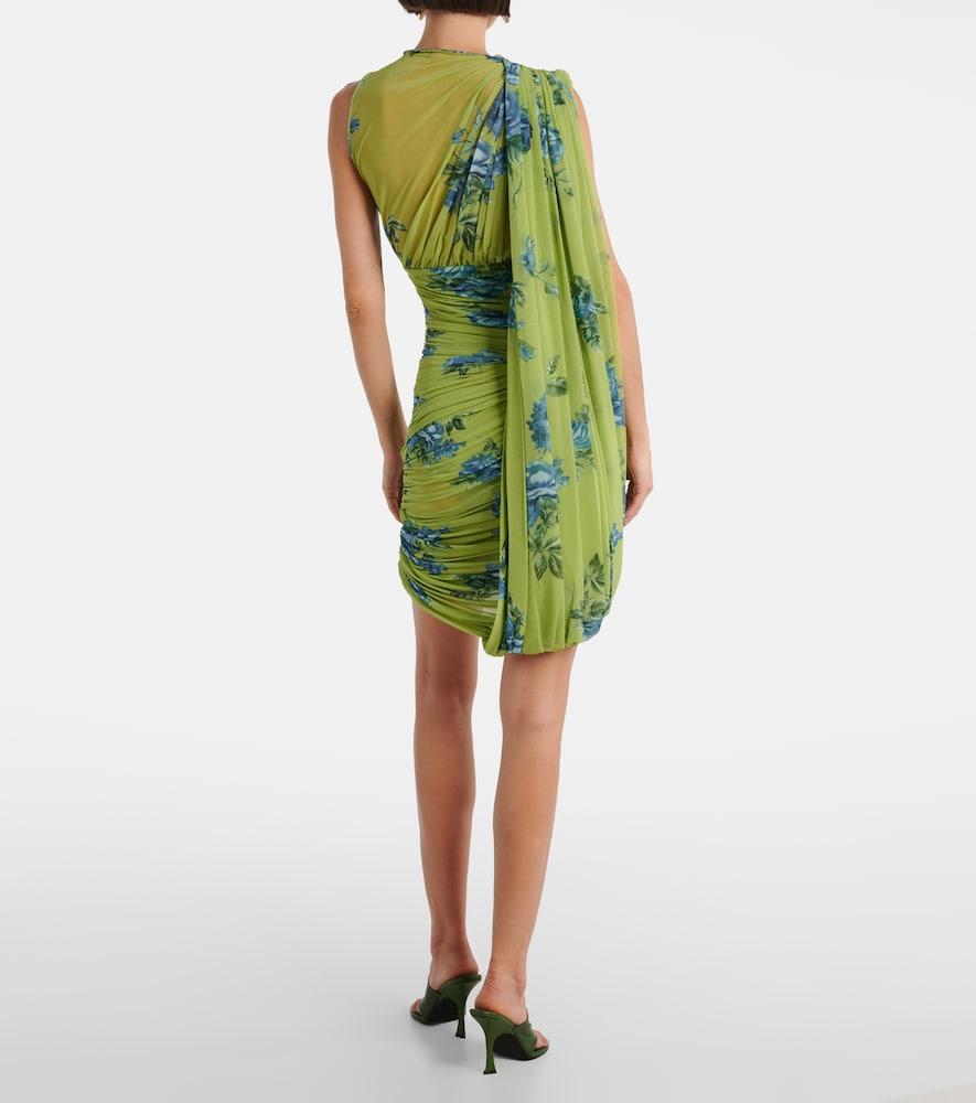 magda butrym green dress MAGDA BUTRYM | Women's | Draped Printed Dress | GREEN Dress COCKTAIL