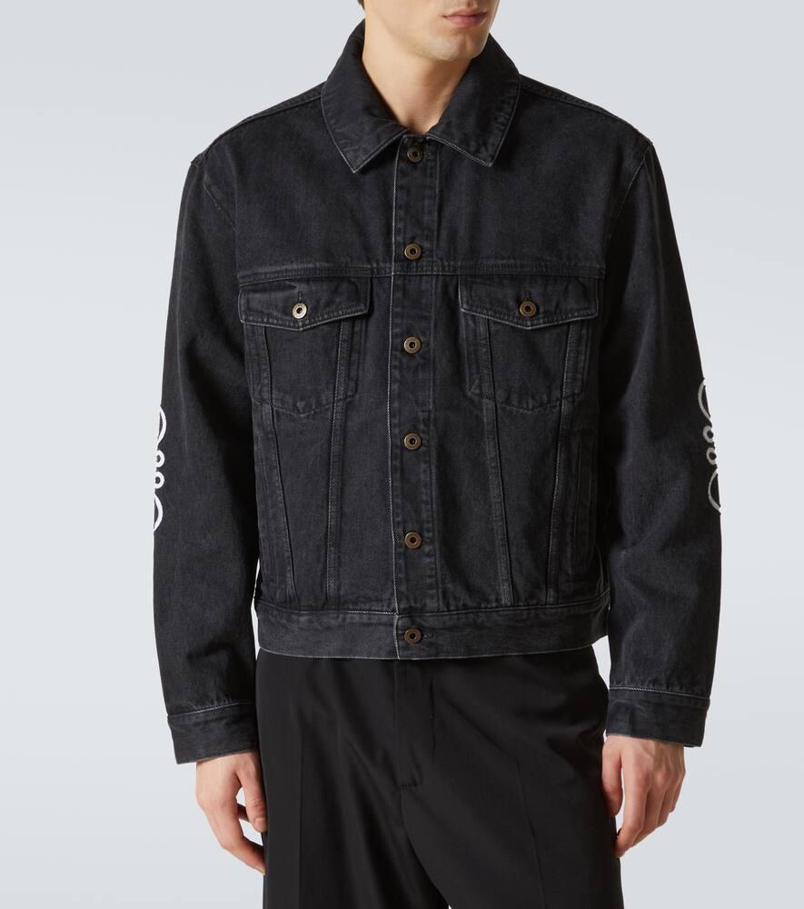 ジャケット Loewe Black jacket with Anagram Pebble button Loewe Black jacket with Anagram Pebble button | TheDoubleF