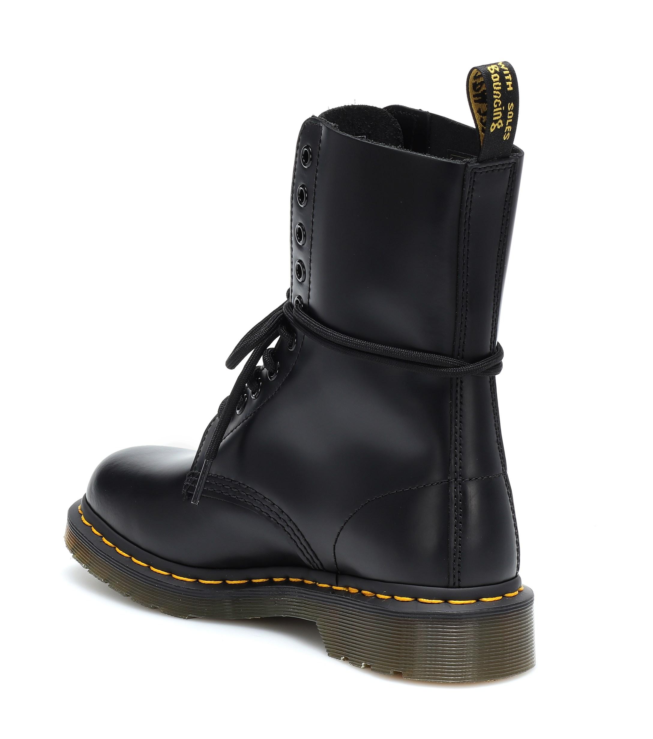 Lyst - Marc Jacobs X Dr. Martens Leather Ankle Boots in Black