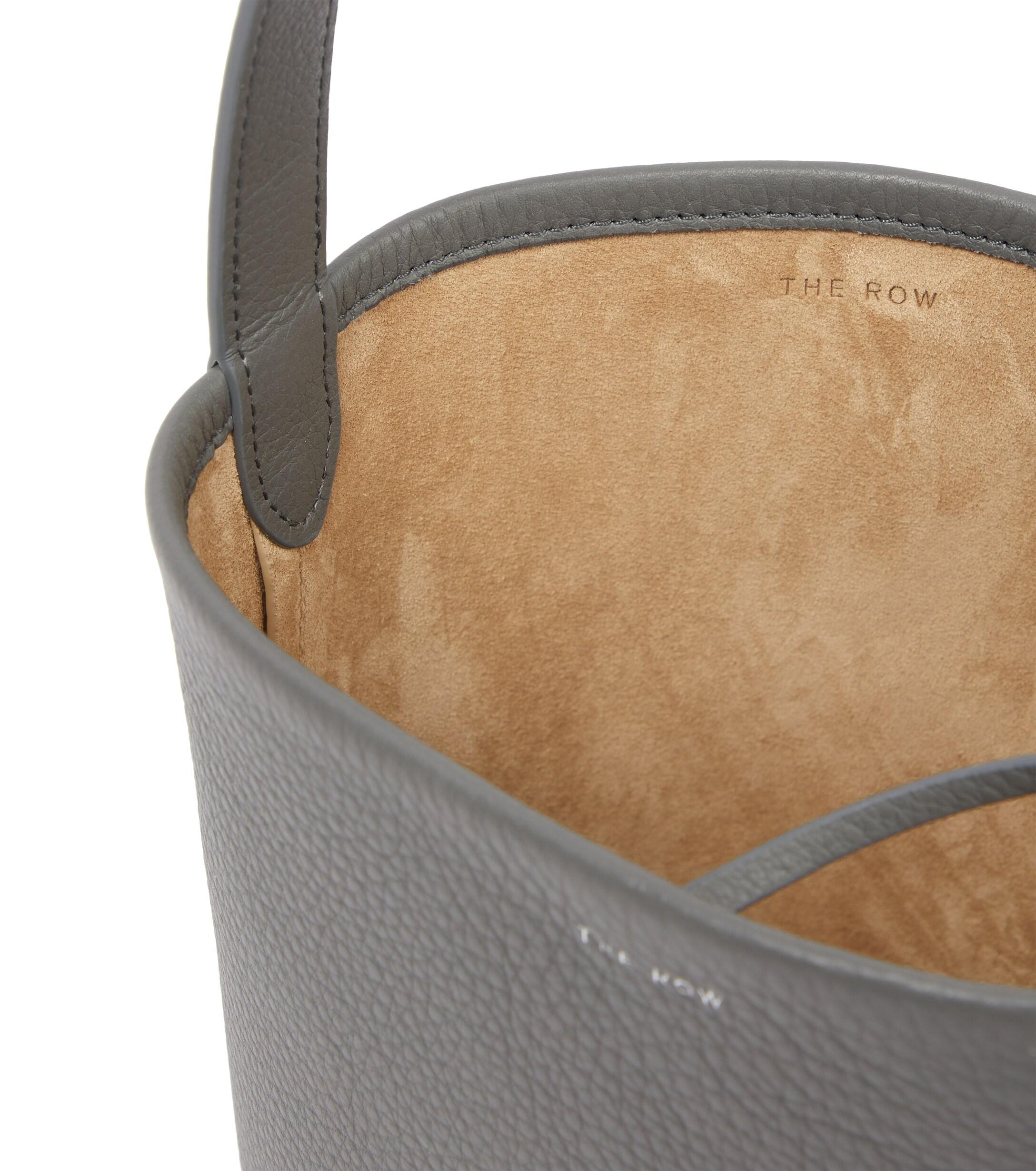 The Row - Park Tote Three Elephant Gray Leather Tote