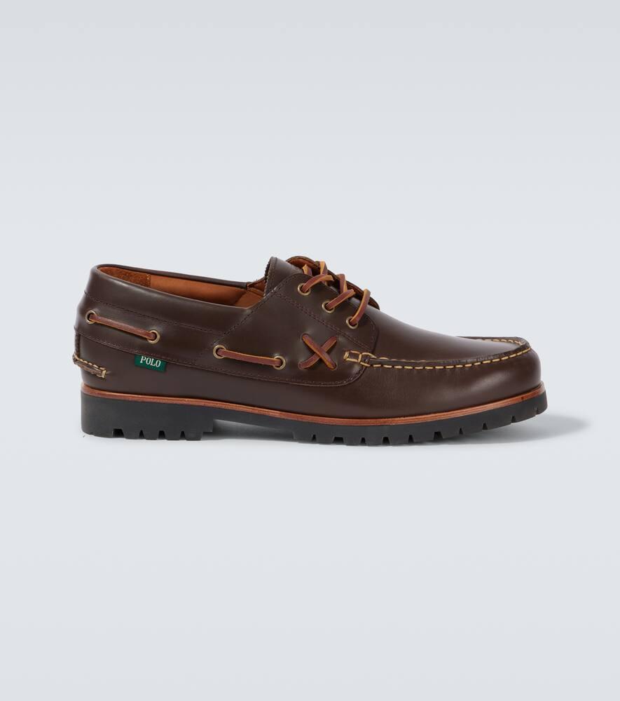 Polo Ralph Lauren Ranger Leather Boat Shoes in Brown for Men