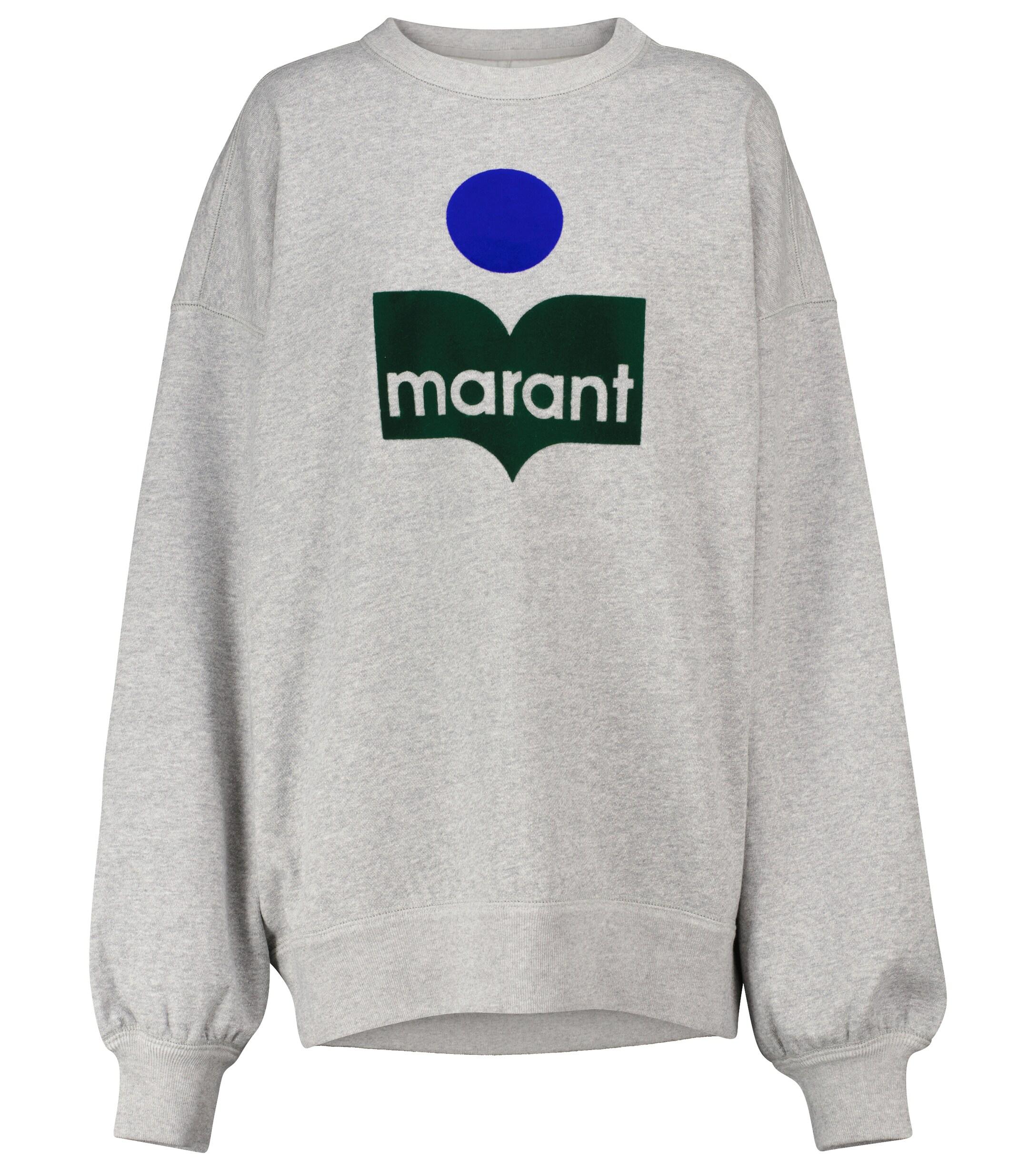 Étoile Isabel Marant Mindy Cotton-blend Jersey Sweatshirt in Gray | Lyst