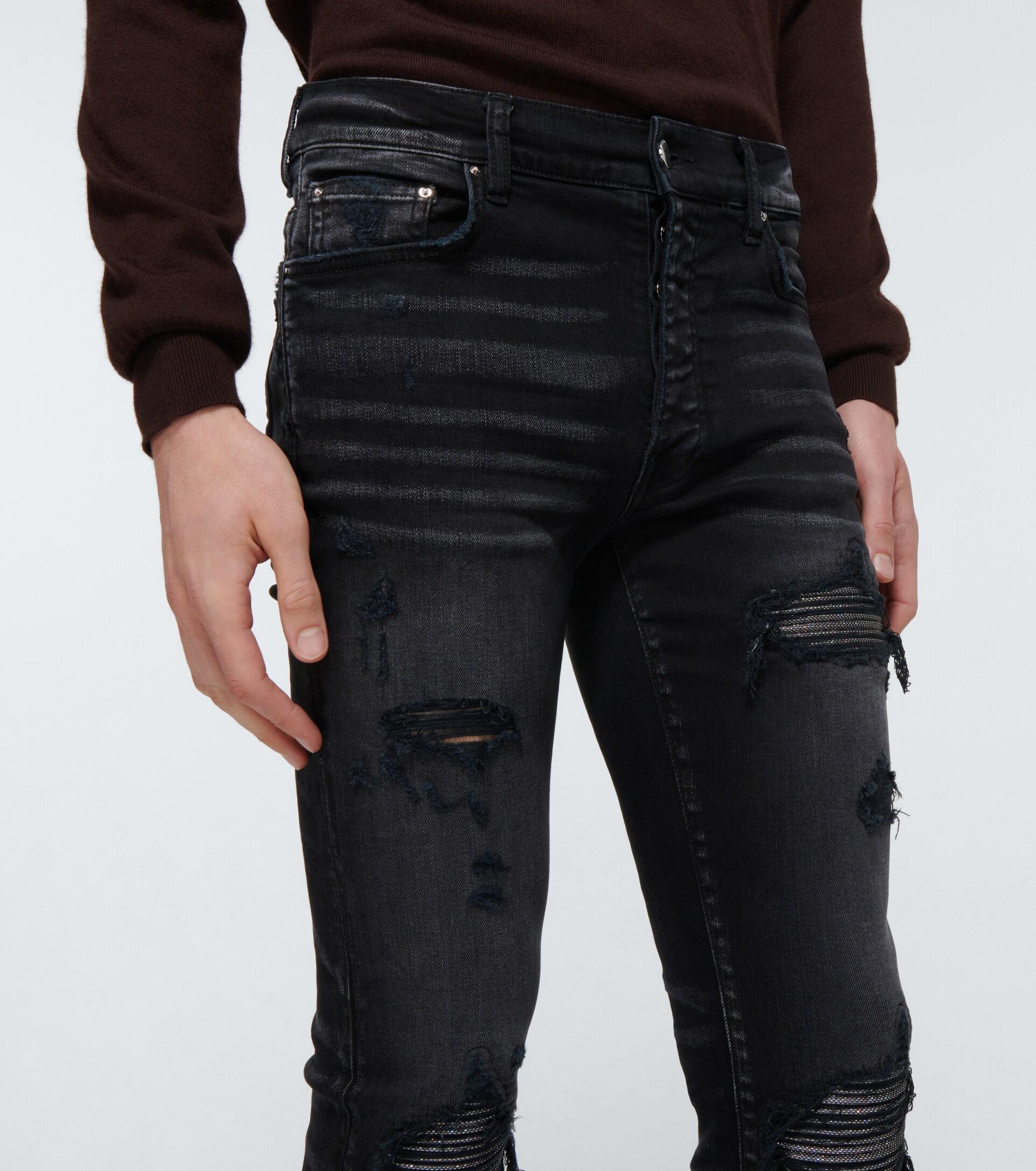 Amiri Mx1 Iridescent Jeans in Black for Men | Lyst