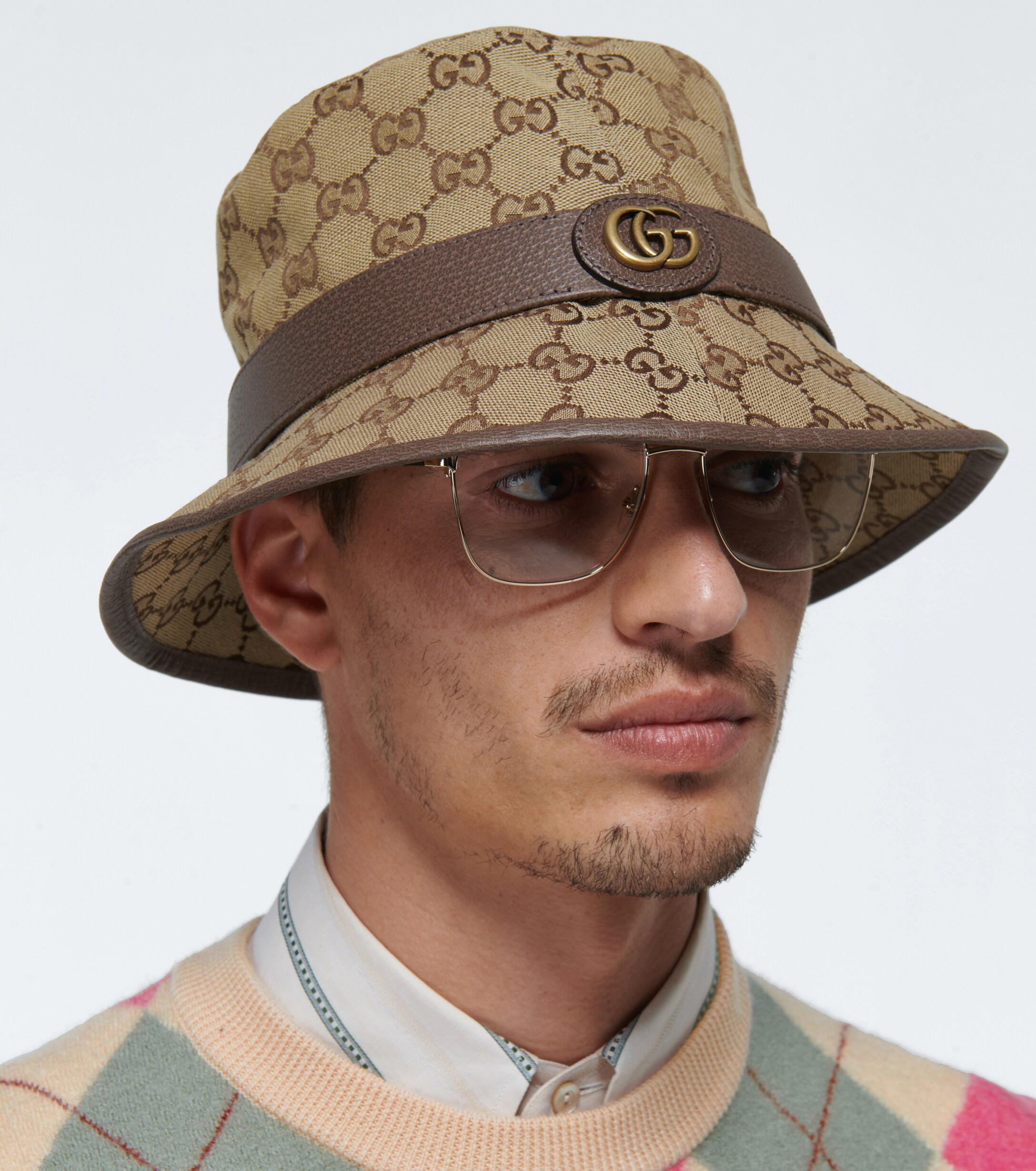 Gucci GG Canvas Fedora Hat in Beige (Natural) for Men | Lyst