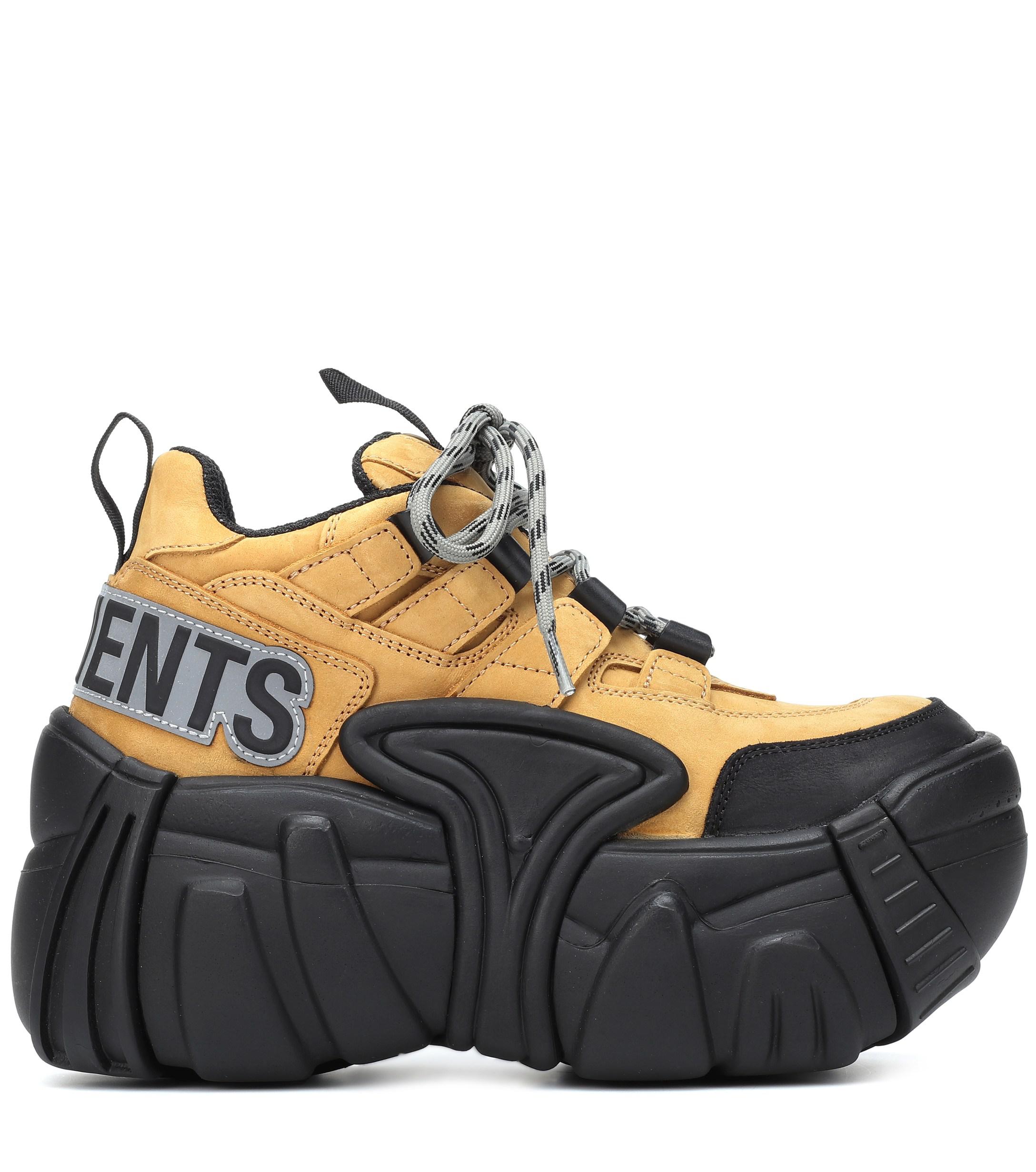 Vetements X Swear Nubuck Platform Sneakers | Lyst