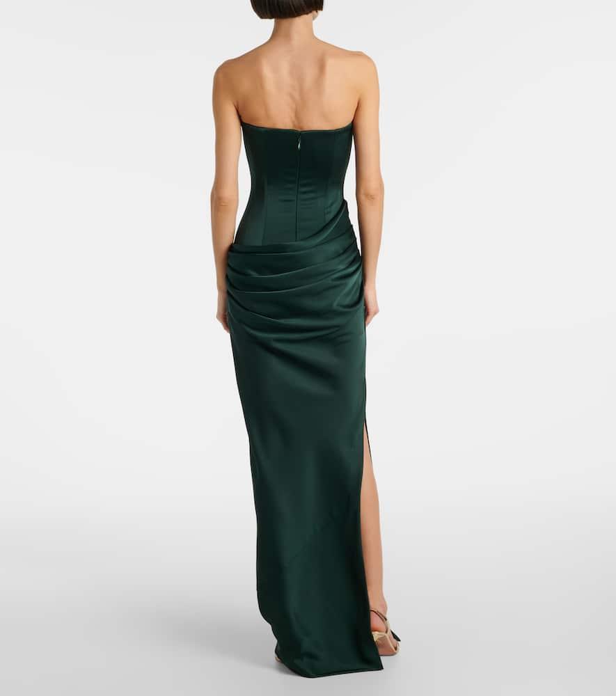 green emerald velvet dress Alex Perry Gown