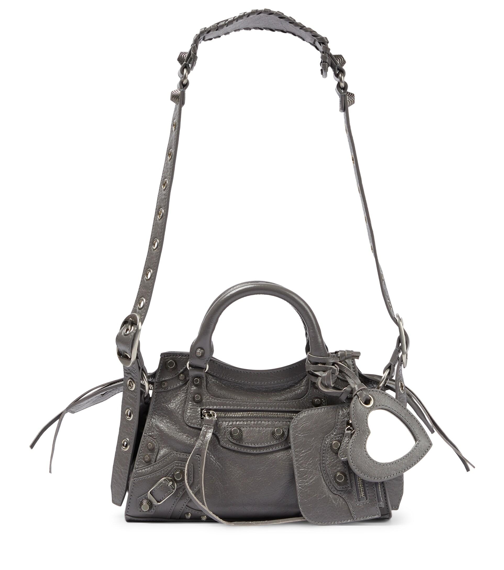 Balenciaga Le Cagole Neo Xs Leather Tote Bag in Gray Lyst