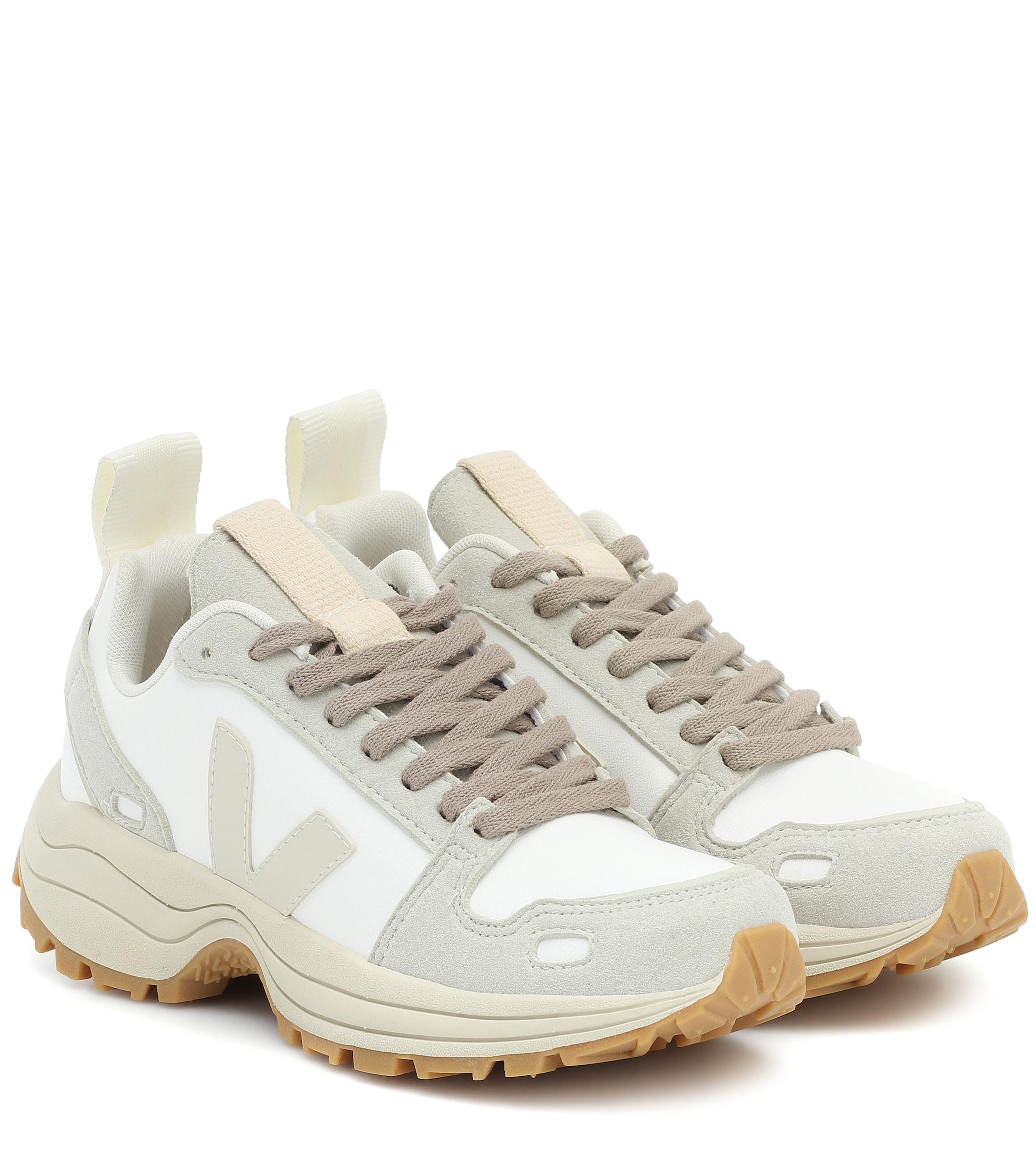 Rick Owens Suede X Veja Faux Leather Sneakers in Pearl (White) - Lyst