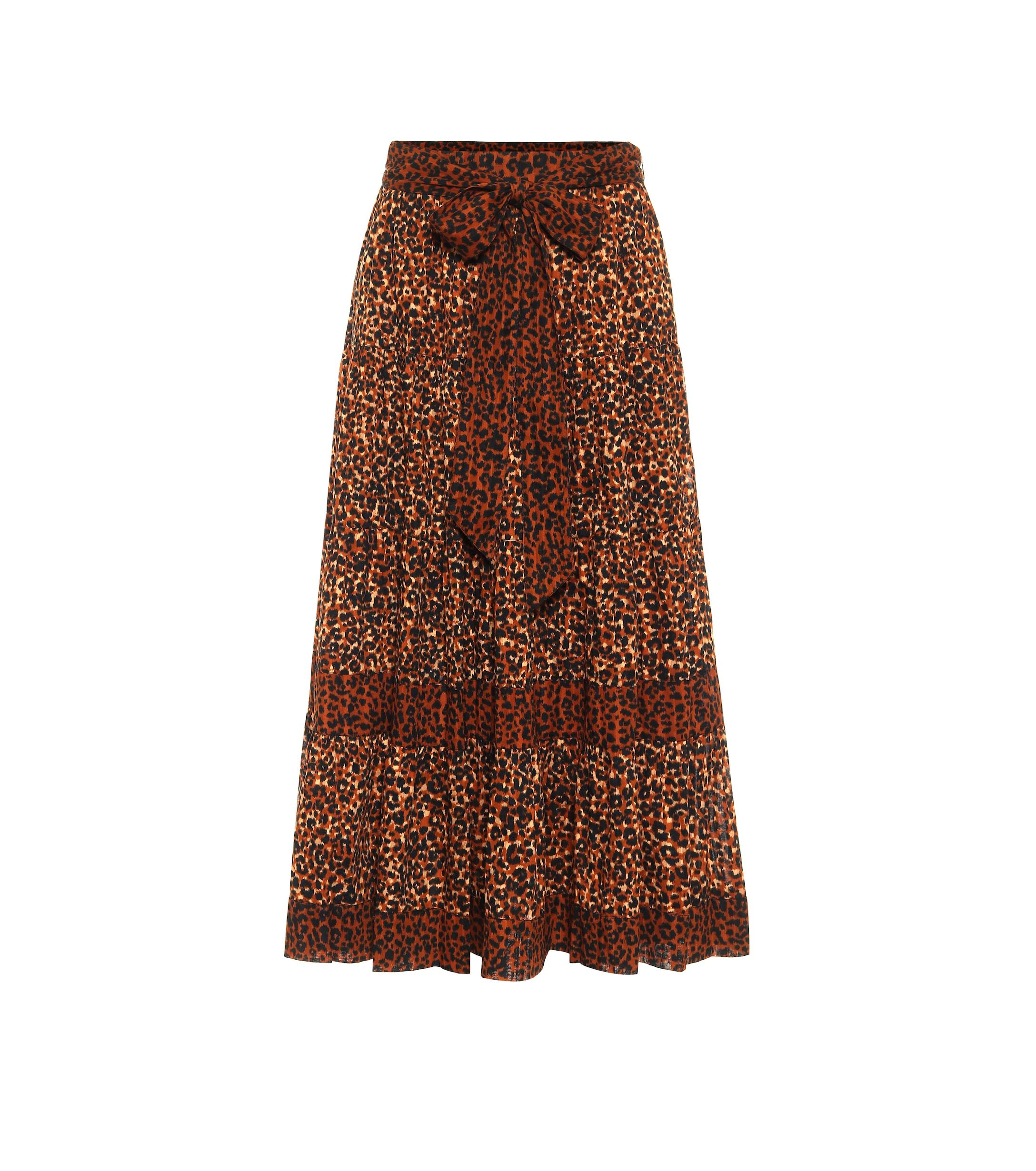 ulla johnson leopard dress