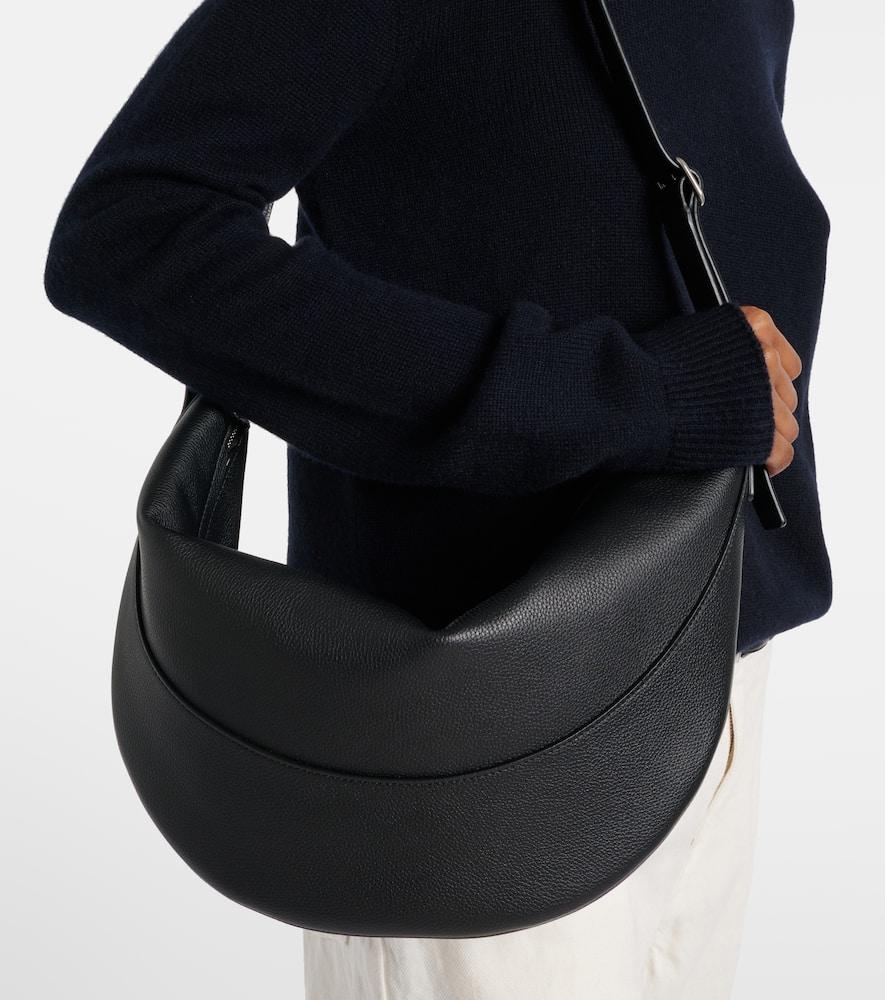 The Row Jouve Leather Crossbody Bag in Black | Lyst Canada