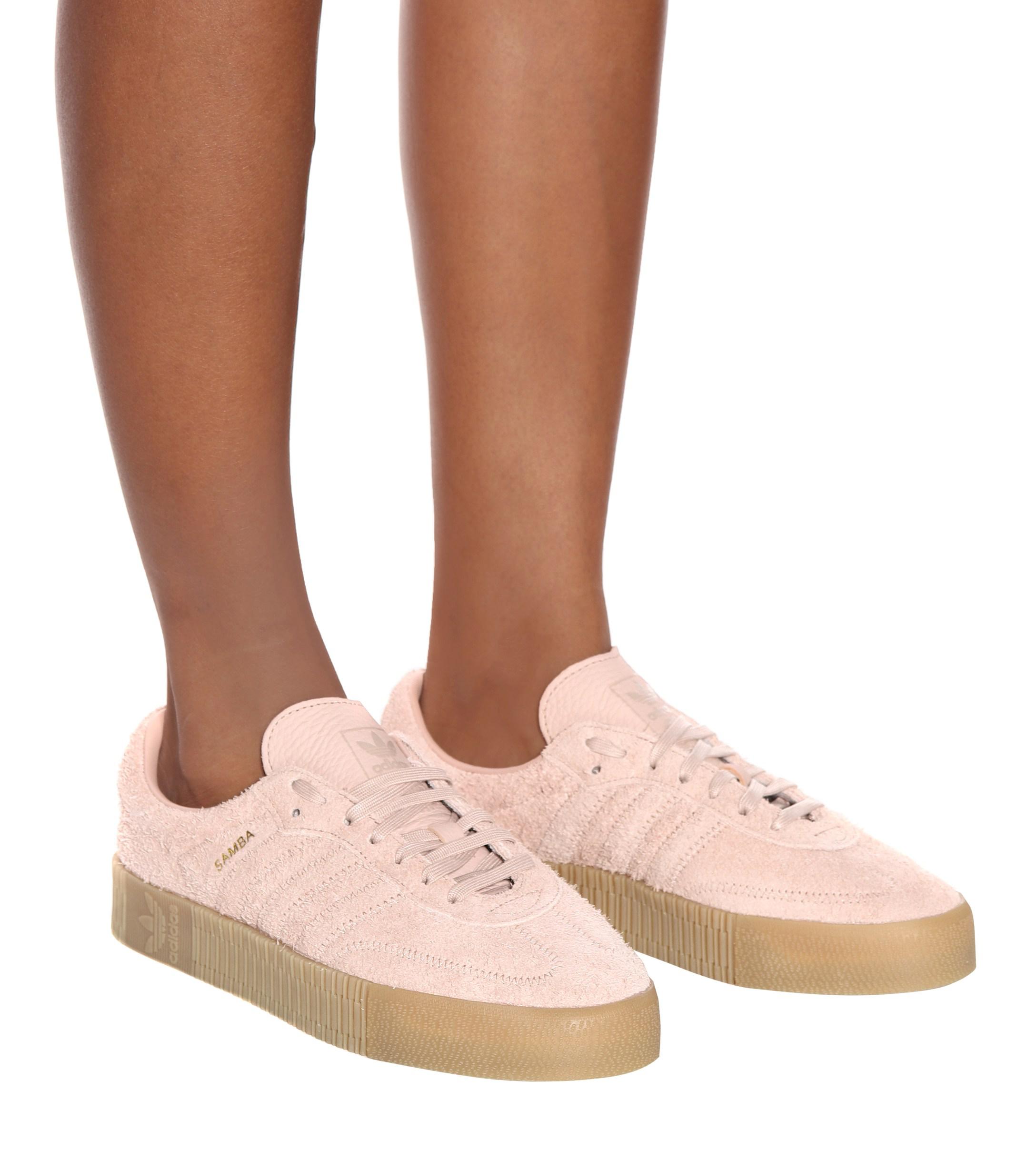 adidas Originals Sambarose Suede Sneakers in Pink - Lyst