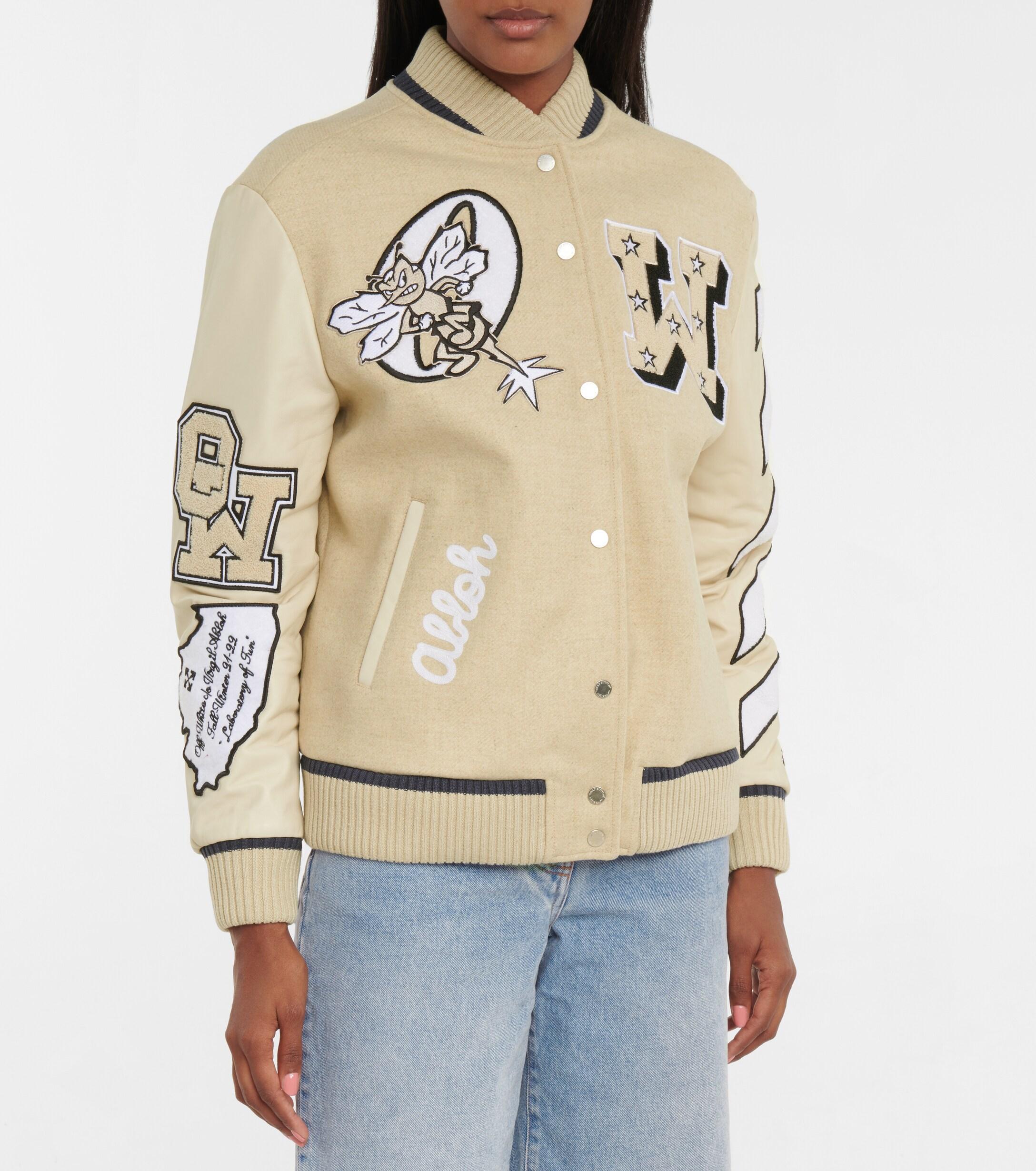 Off White Laboratory Of Fun Varsity Jacket