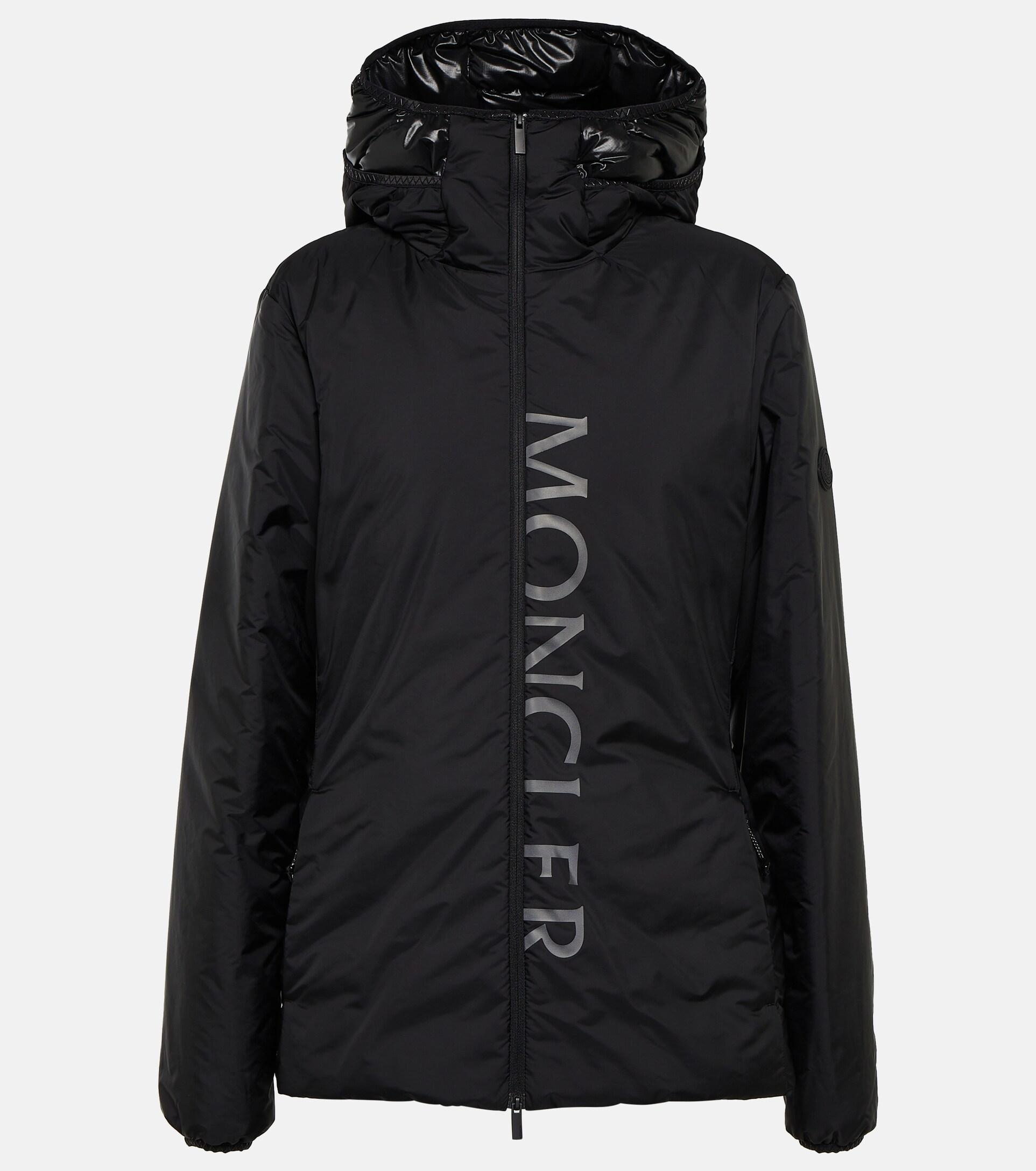 Moncler Sepik Logo Down Jacket in Black | Lyst