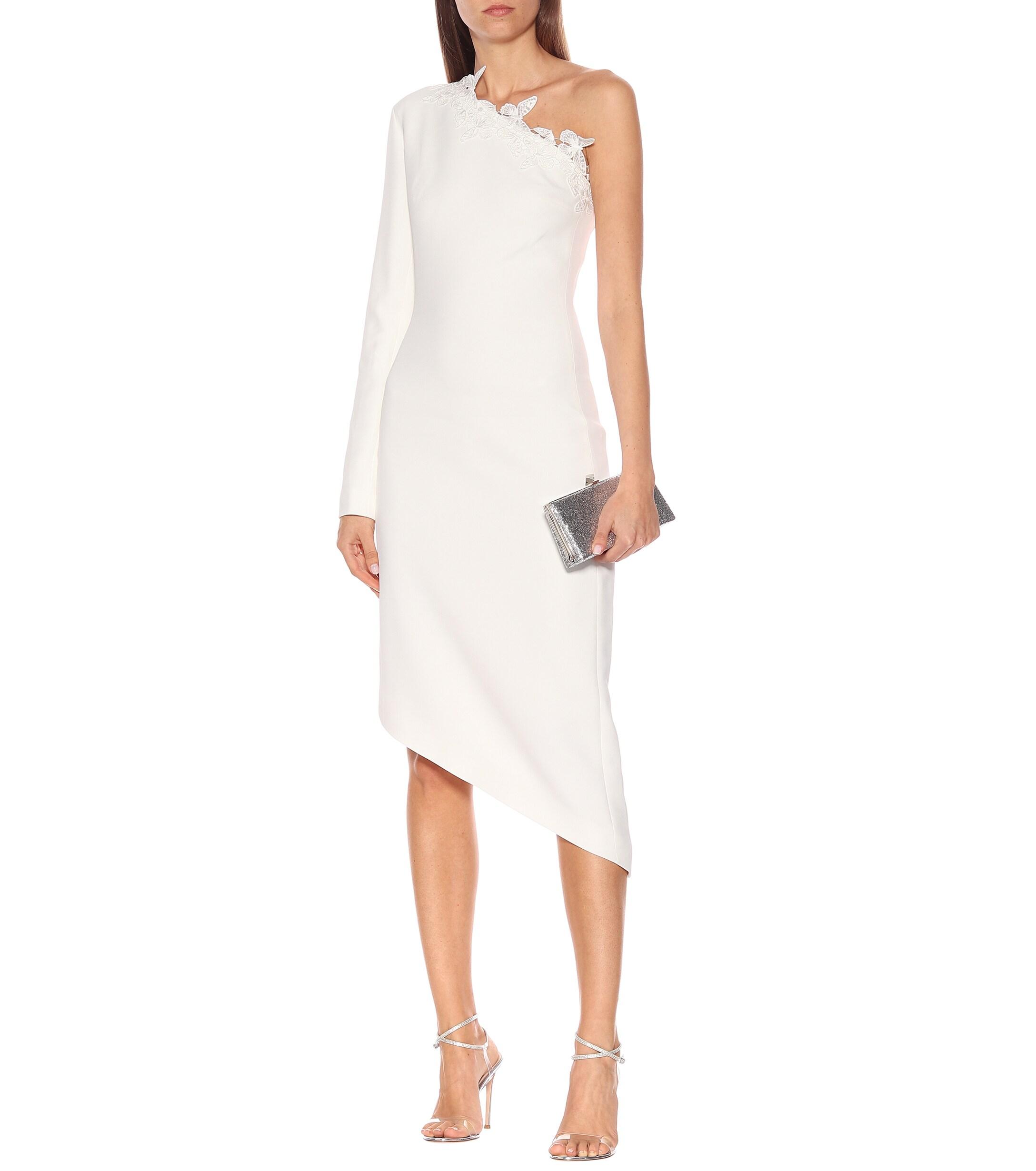 David Koma One-shoulder Cady Dress in White - Lyst