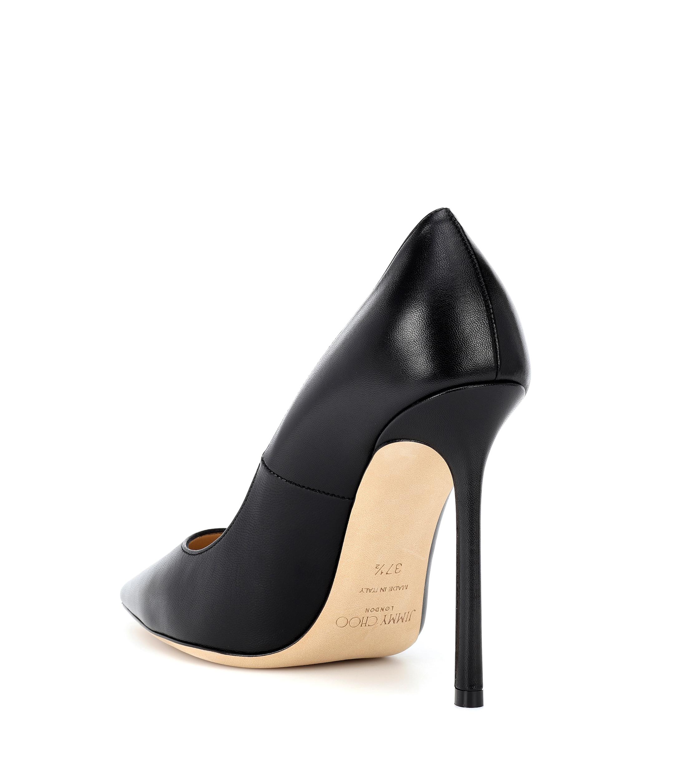 Jimmy Choo Romy 110 Leather Pumps in Black Lyst