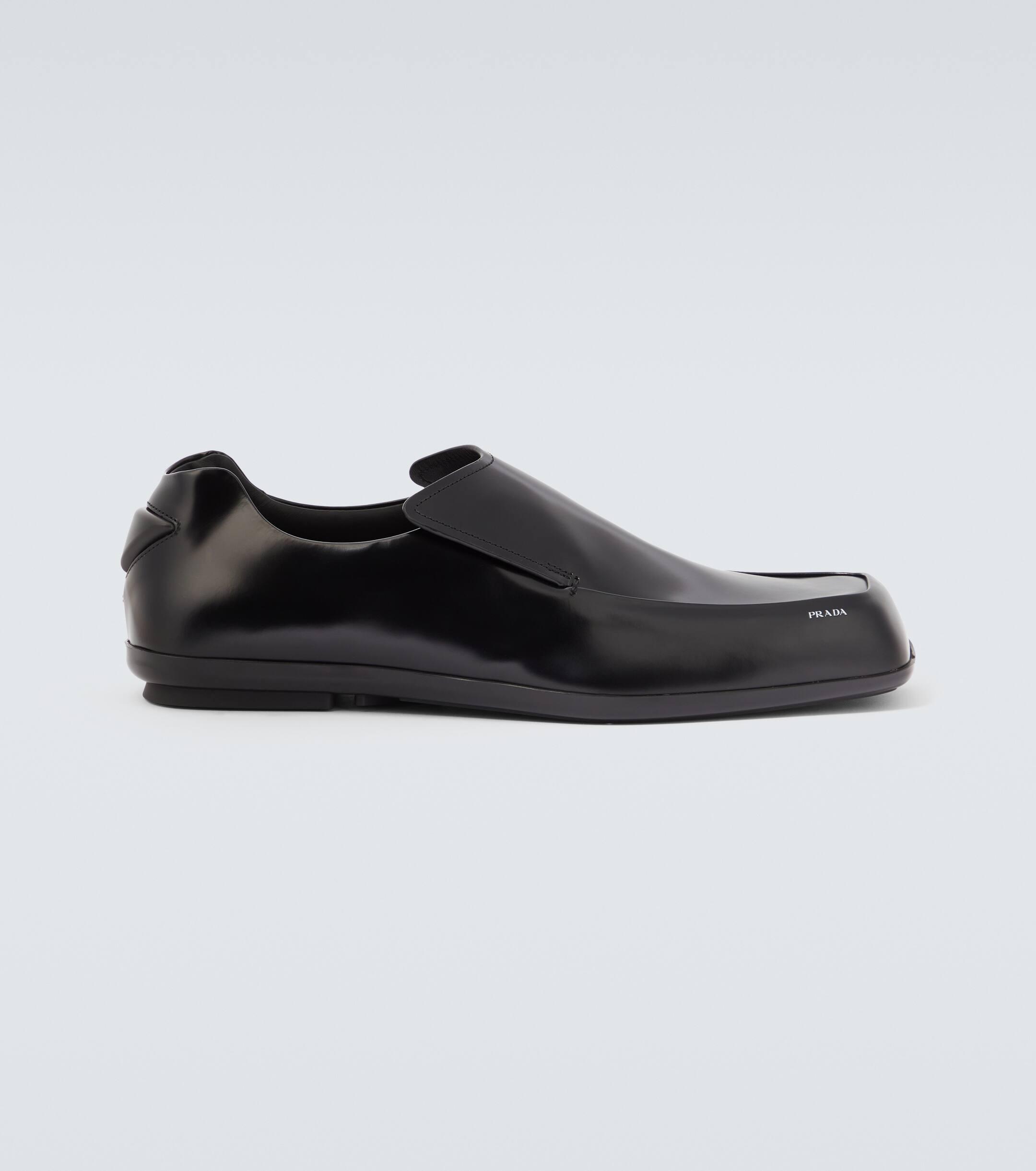 Prada Razor Leather Loafers in Black for Men Lyst UK