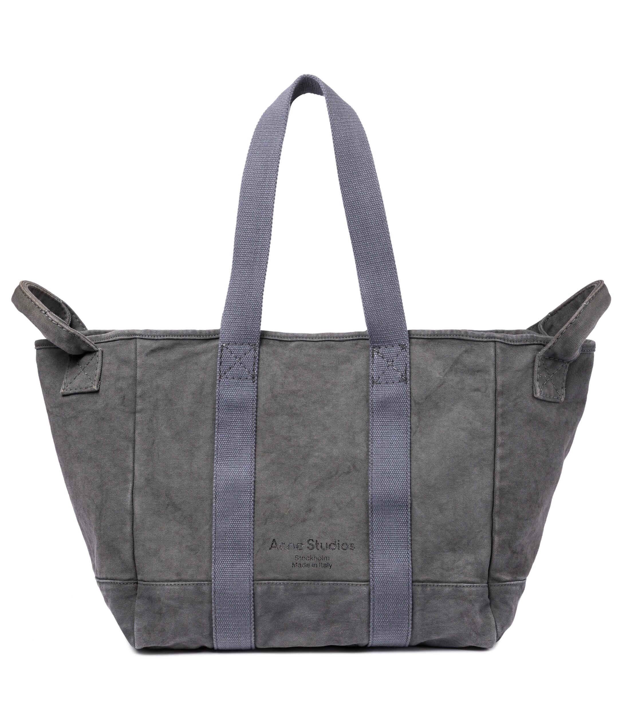 Acne Studios Webbing Canvas Tote in Gray Lyst