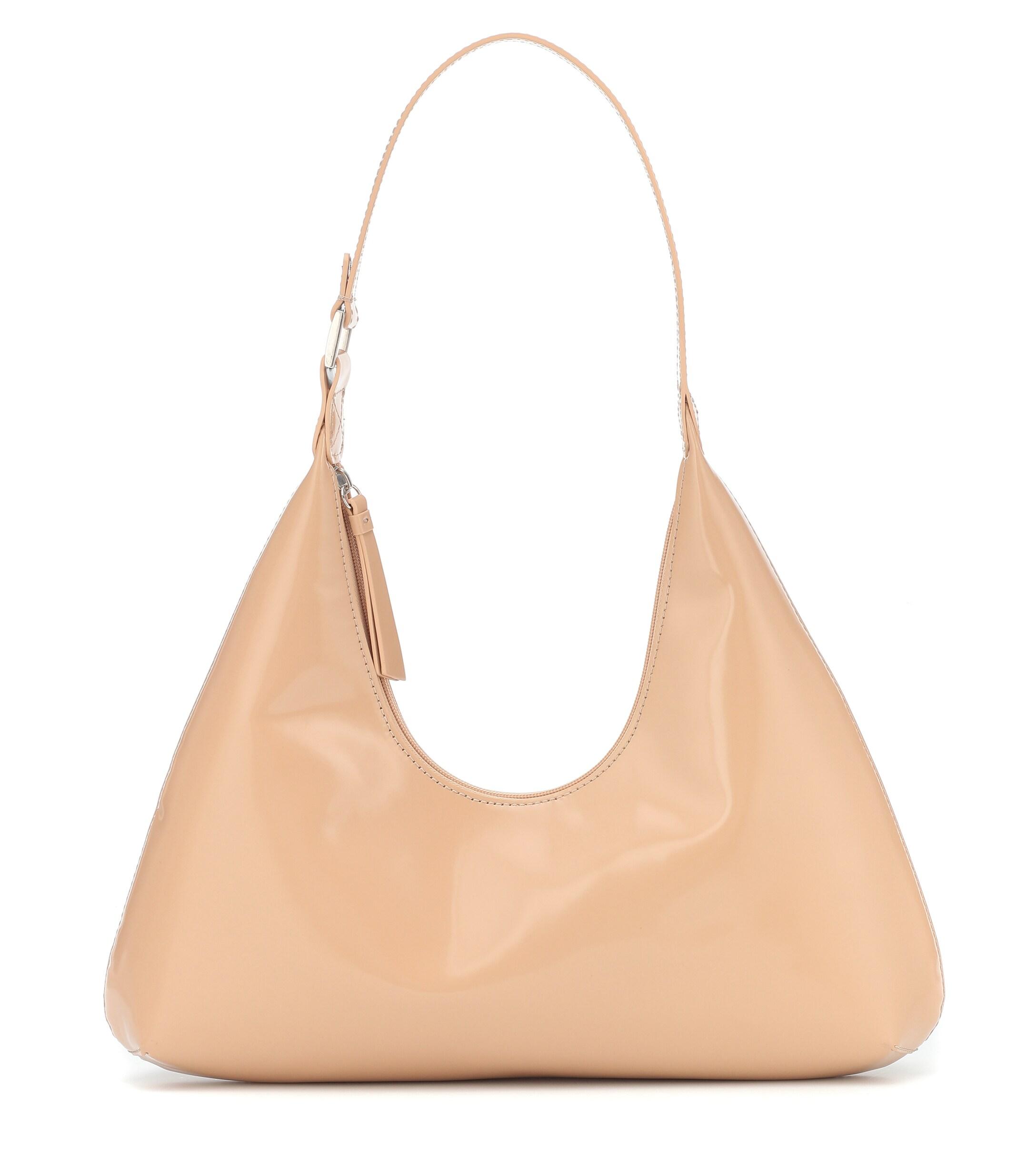 BY FAR Patent Leather Amber Shoulder Bag in Beige (White) - Save 