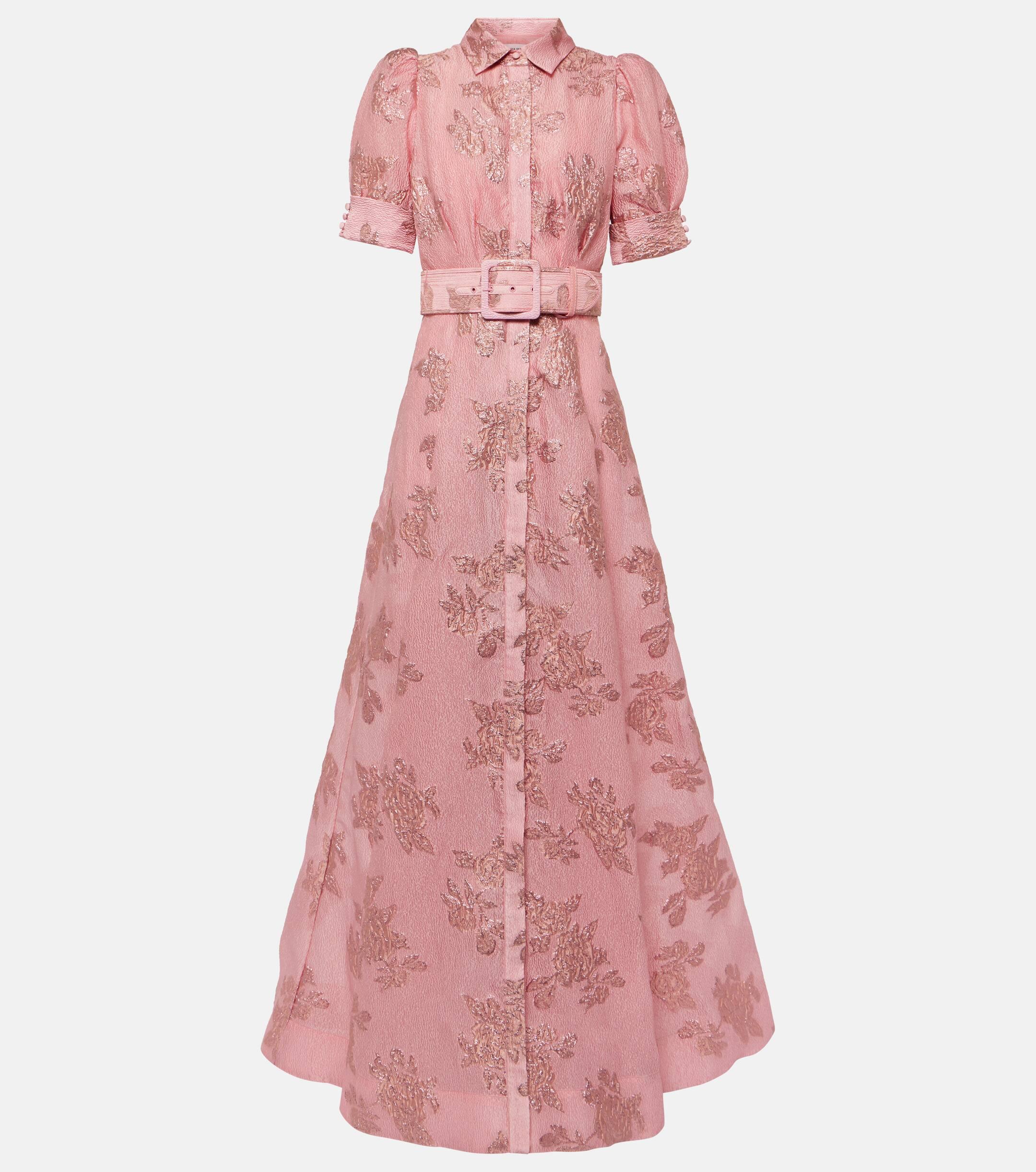 【REBECCA VALLANCE】Antoinette off-shoulder jacquard dress Antoinette Off Shoulder Gown – Rebecca Vallance