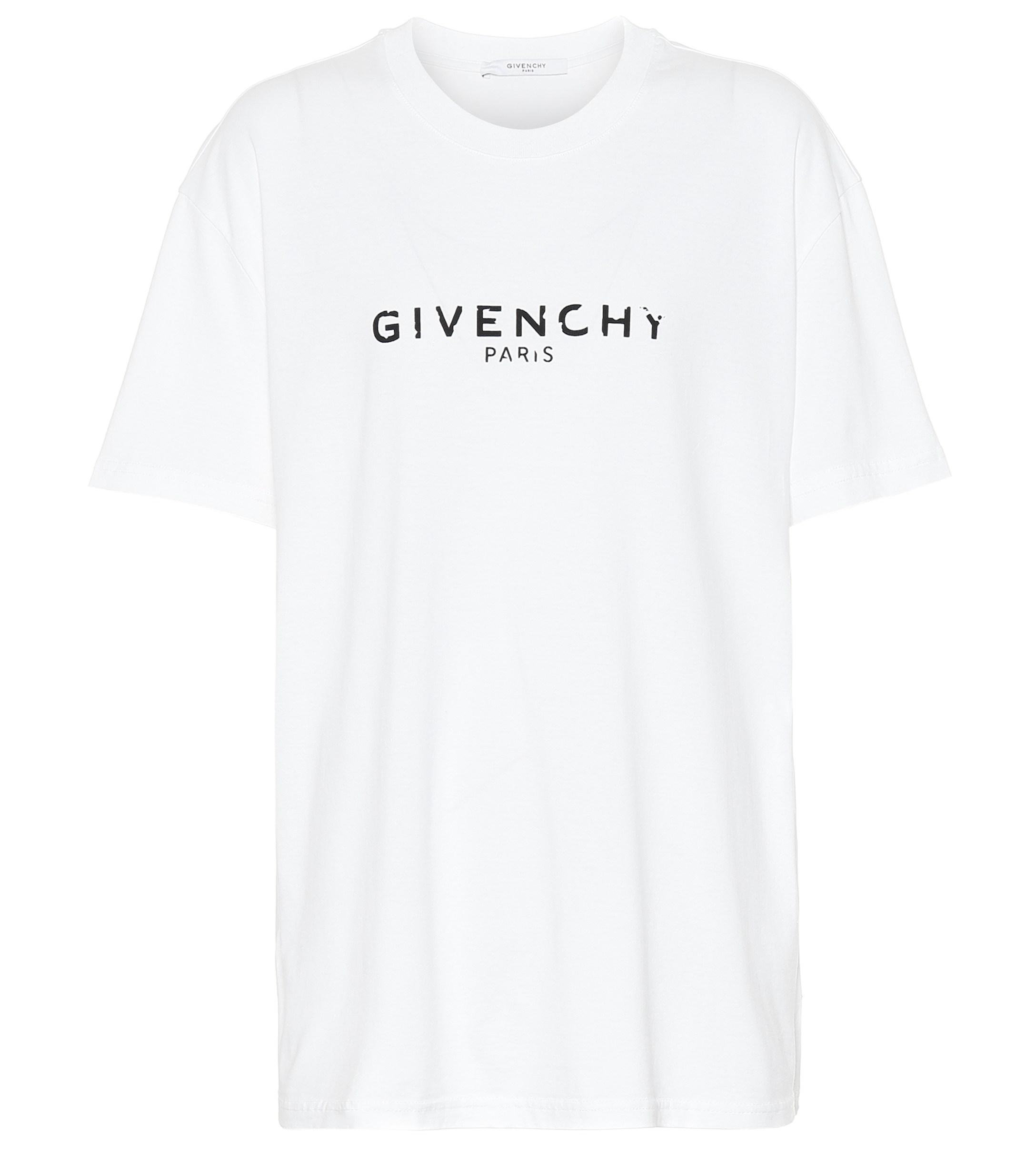 Givenchy Logo T-shirt in White - Save 38% - Lyst