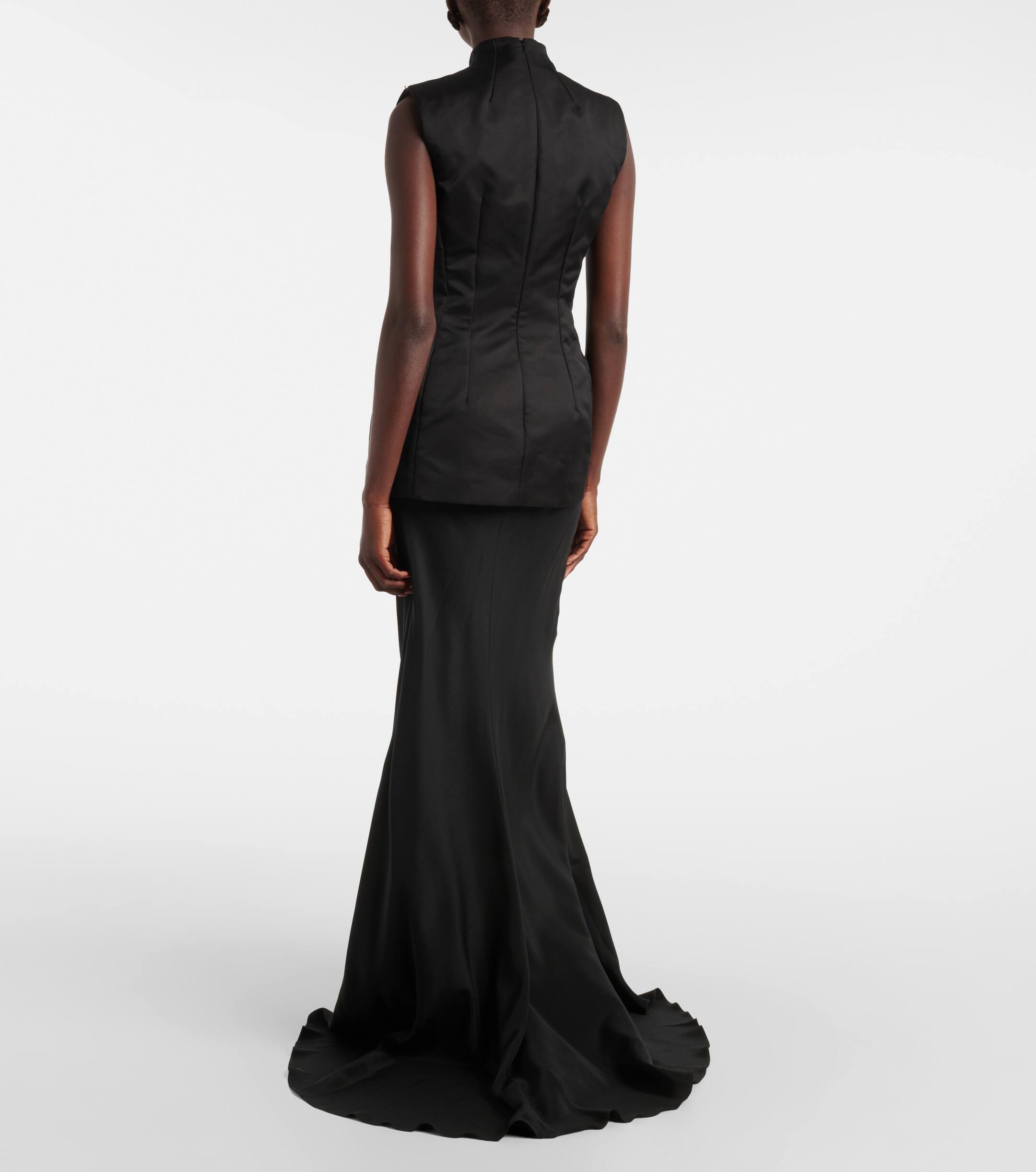 Black and grey gown hotsell