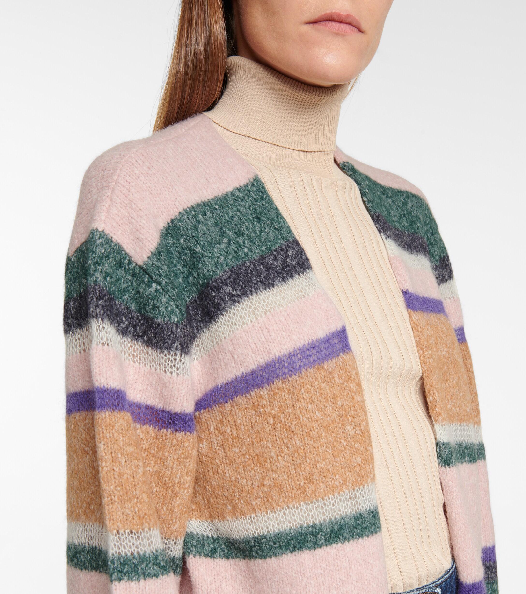 colorblocked cardigan