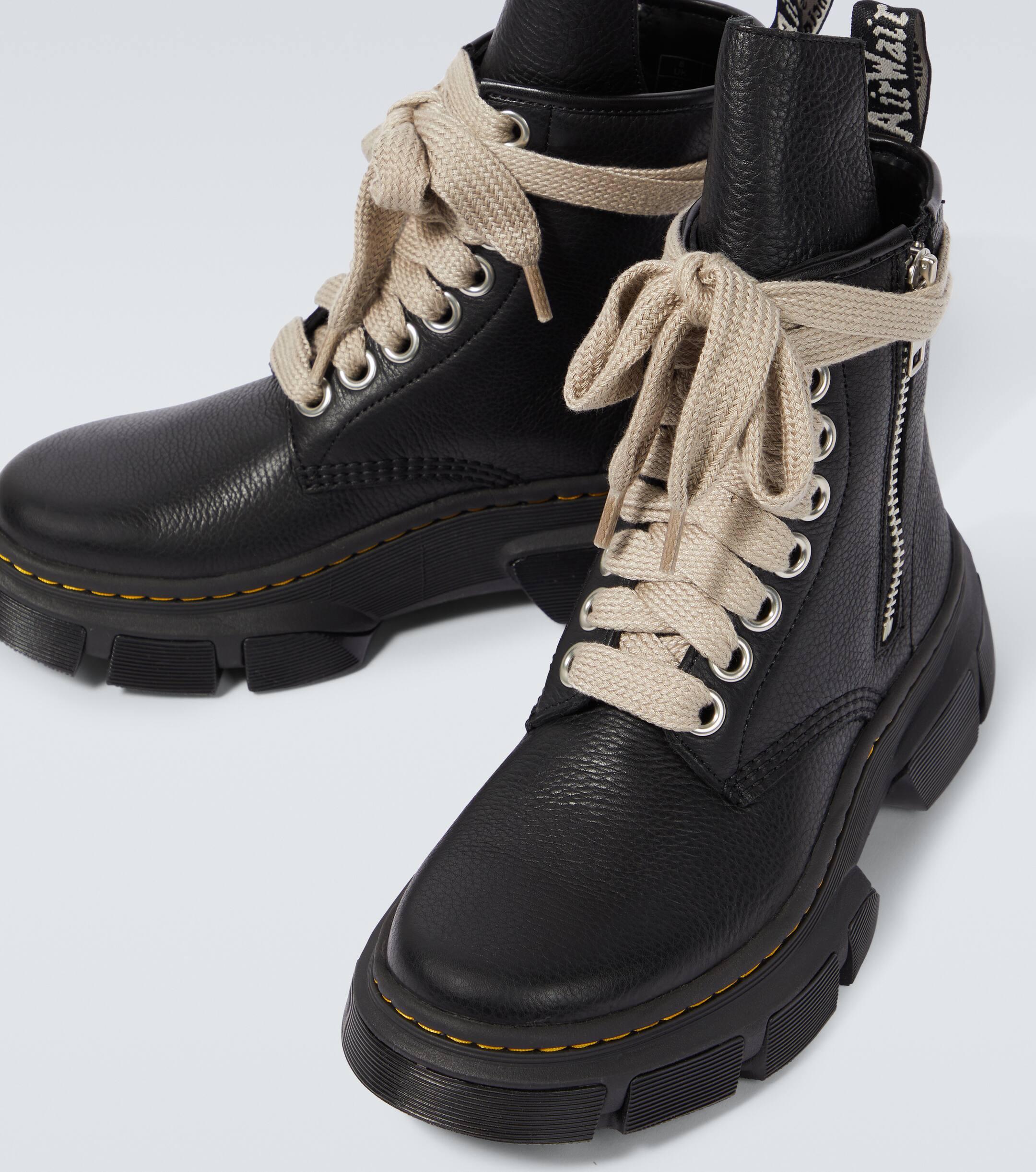 Rick Owens × Dr.Martens JUMBO LACE BOOT Buy Dr. Martens x Rick Owens 1460 Quad Leather Sole