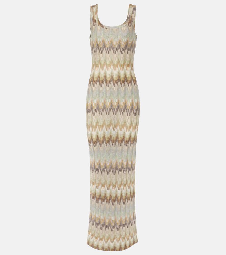 MISSONI★素敵！メタリックニットミディドレス Missoni Zig-zag metallic midi dress Missoni
