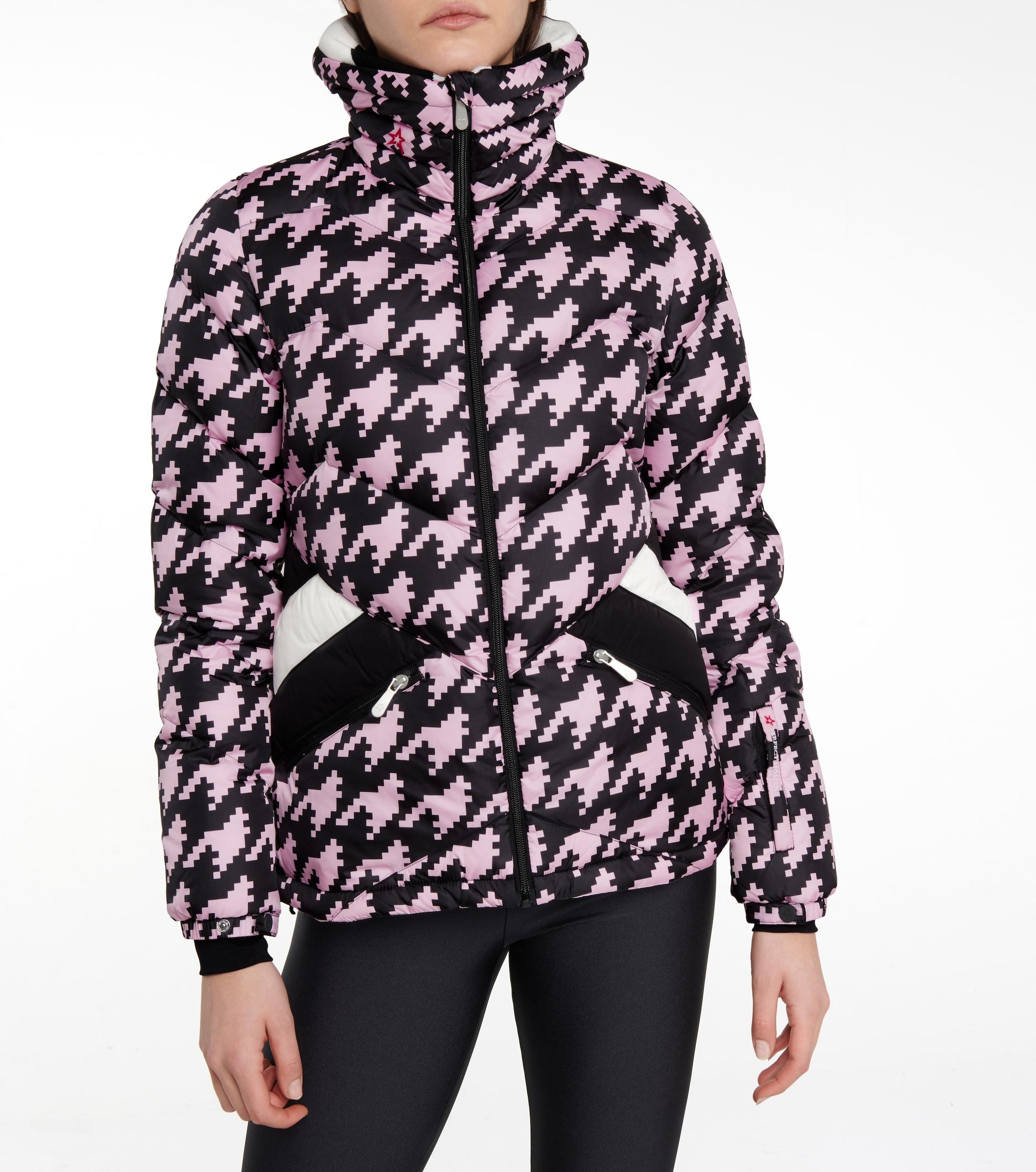 Perfect Moment Exclusive To Mytheresa – Après Duvet Houndstooth Down Ski  Jacket in Black | Lyst