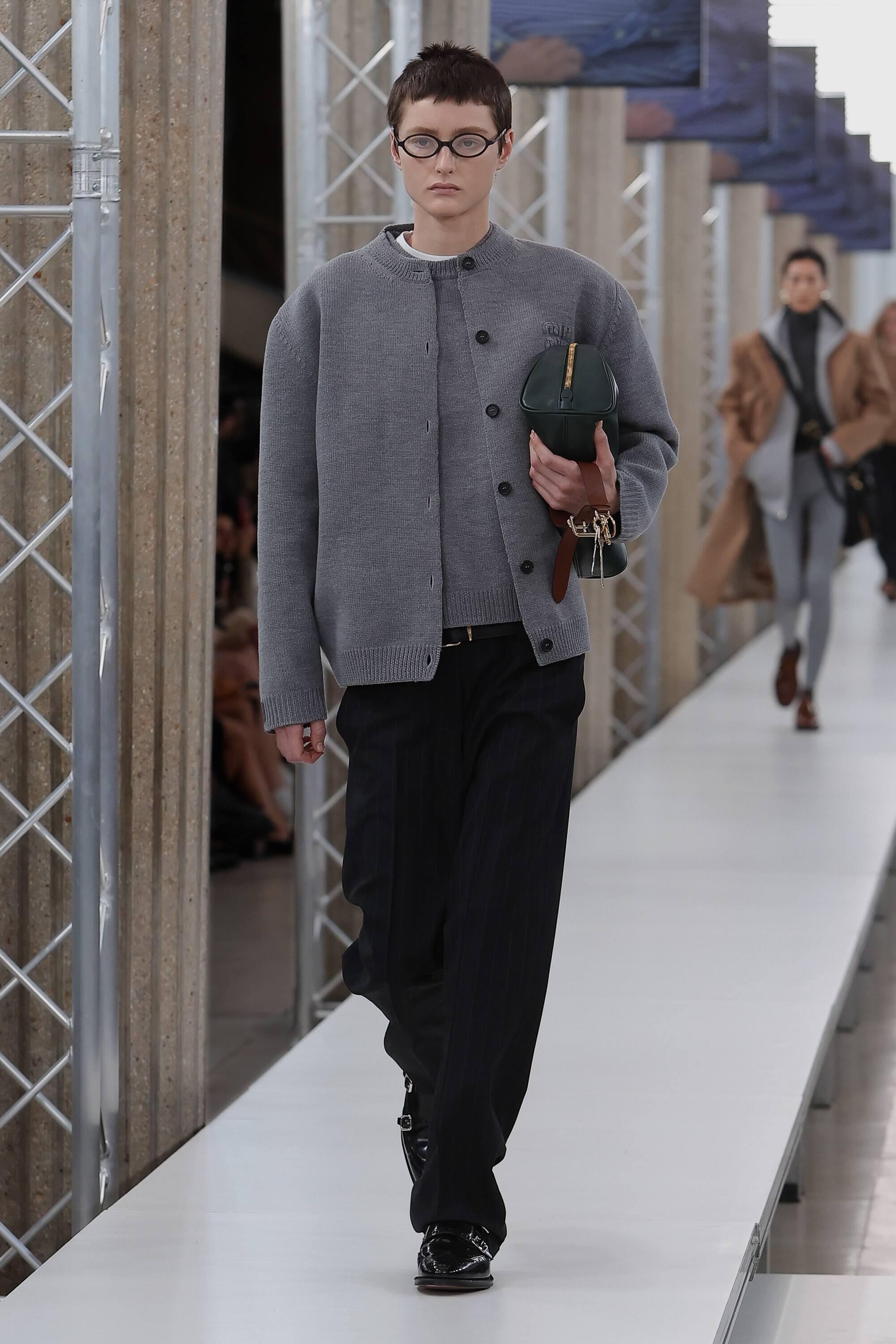 Miu Miu Oversized Wool-blend Cardigan in Grey for Men | Lyst UK