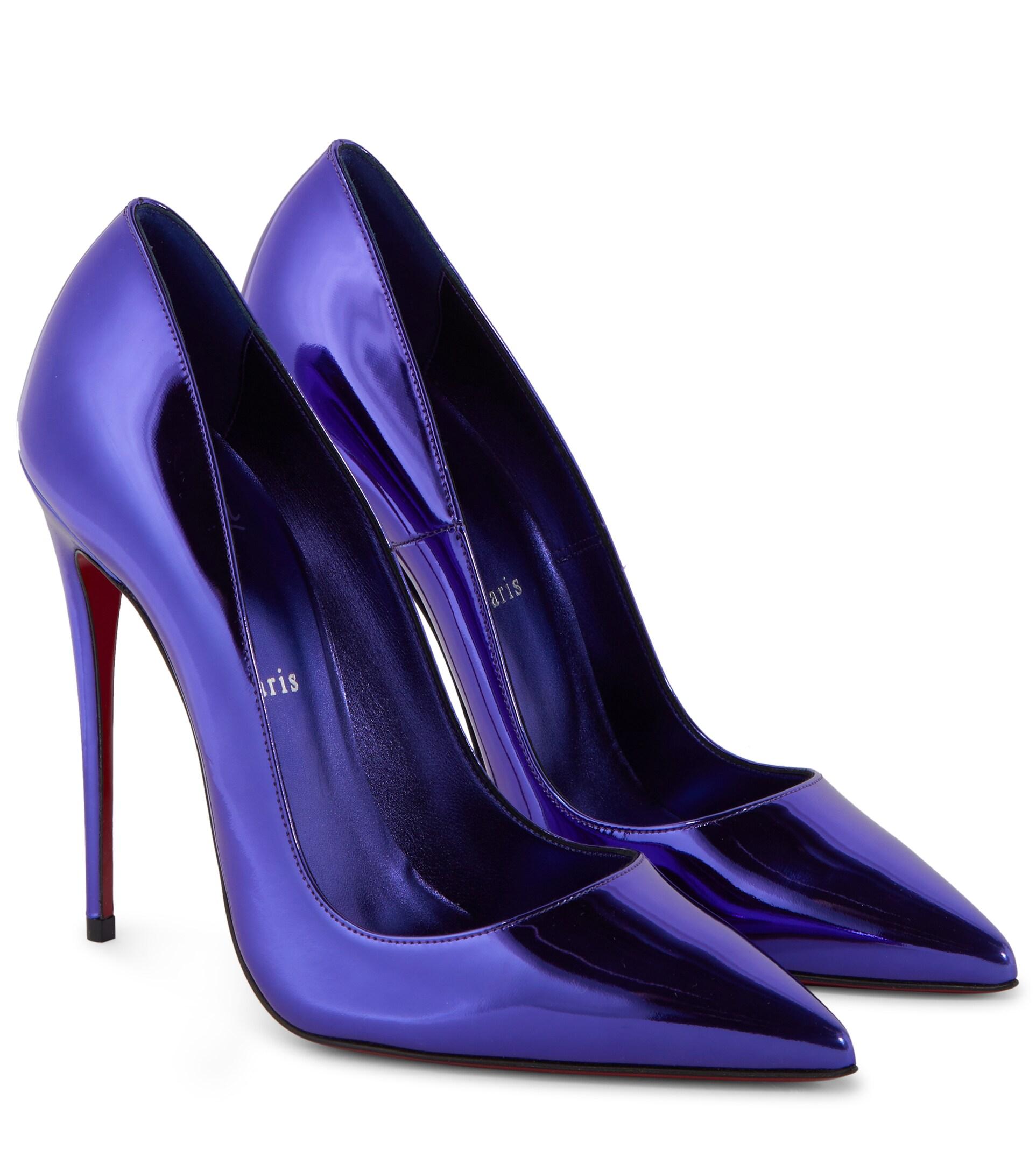 Christian Louboutin Exclusive Mytheresa – So Kate 120 Leather Pumps in Purple Lyst