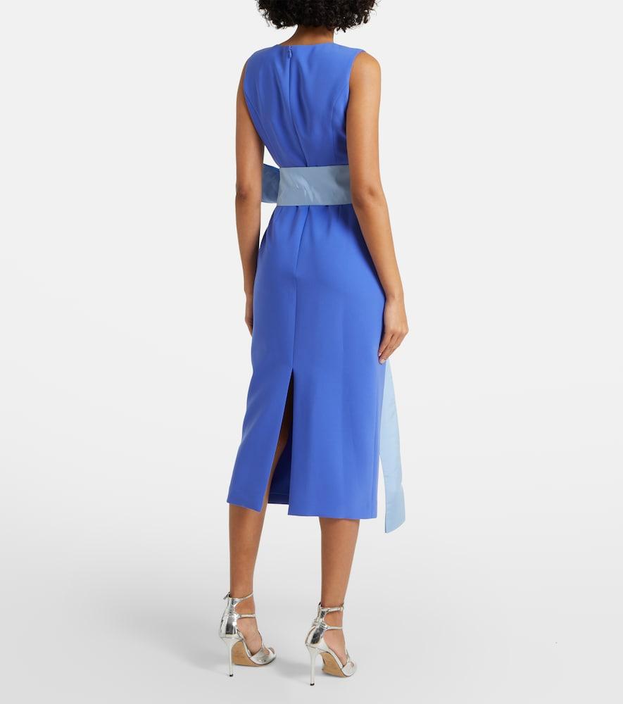 Carolina Herrera Crepe Cocktail Dress in Blue | Lyst Carolina Herrera Crepe Cocktail Dress in Blue | Lyst