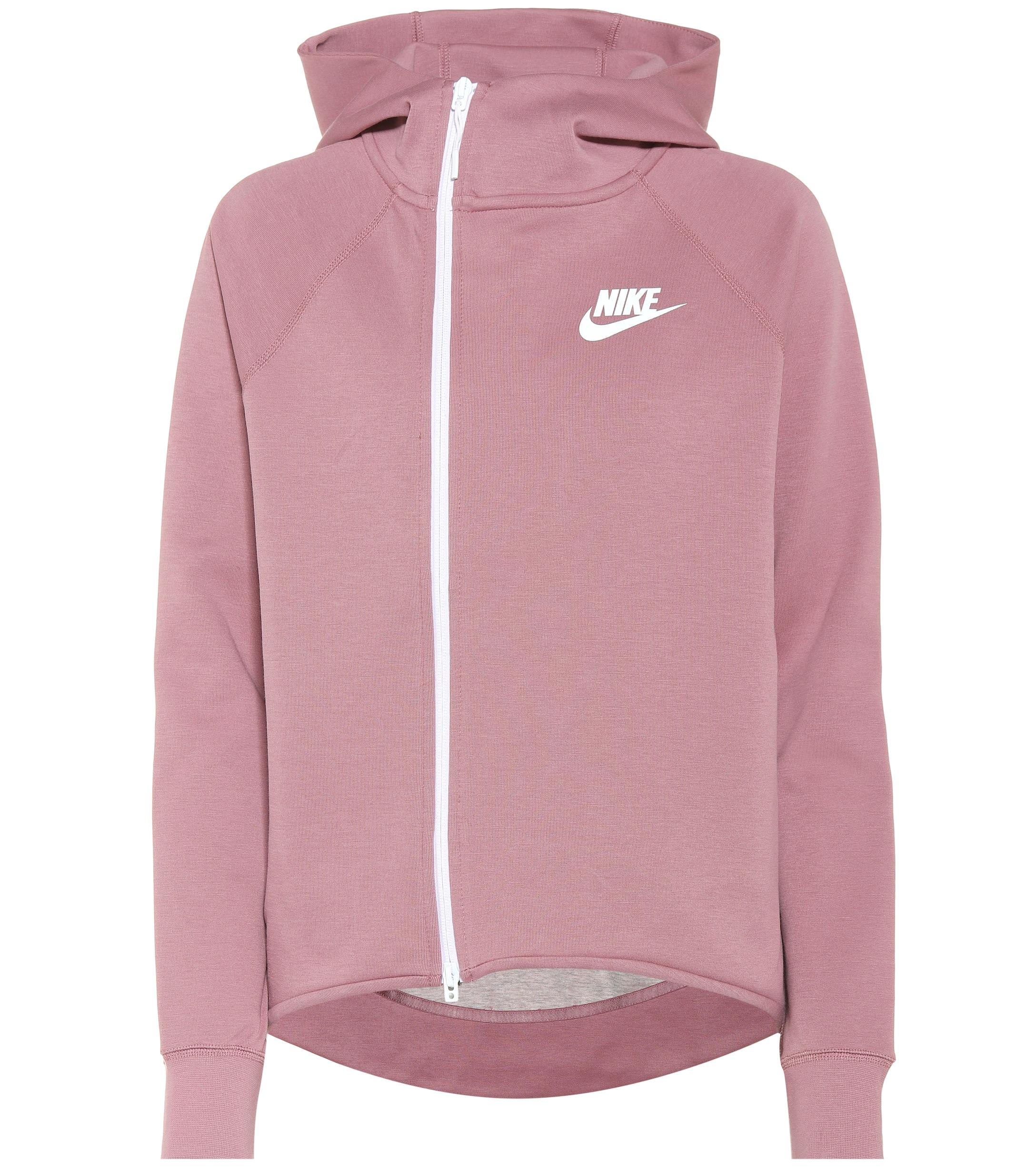 Nike Tech Fleece Zipped Hoodie in Purple (Pink) - Lyst